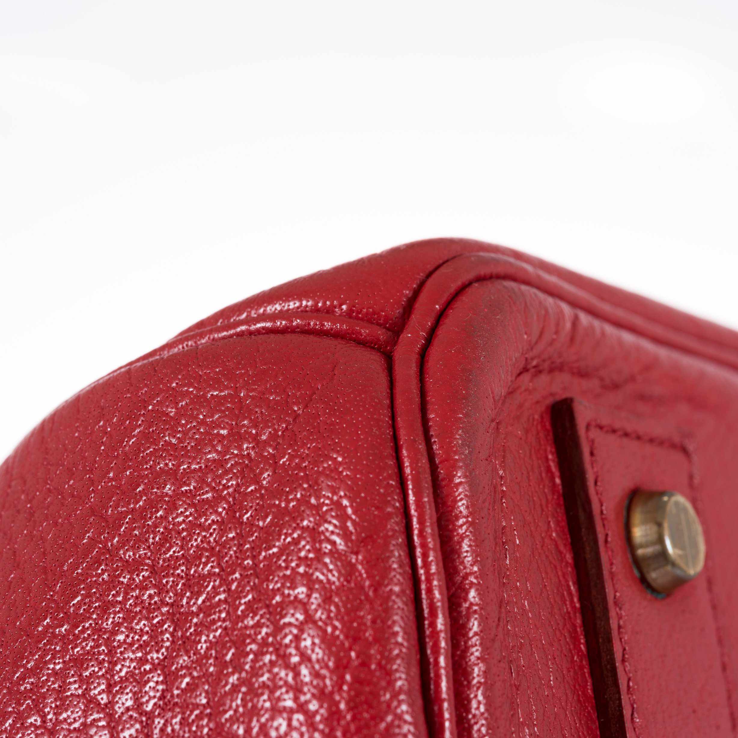 Hermès Birkin 45 HAC Red Buffalo Gold Hardware
