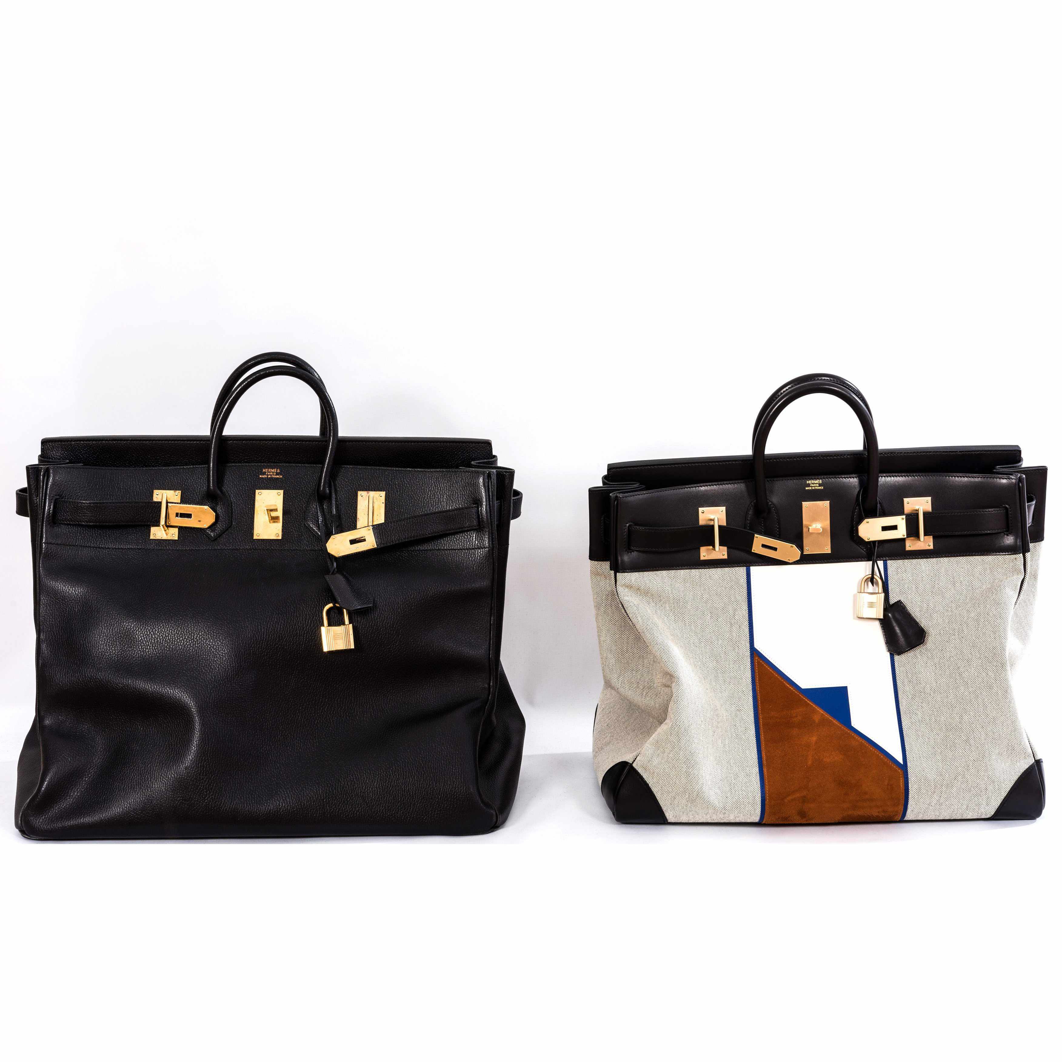 Hermès Birkin 55 Travel Black Clemence Leather Palladium Hardware