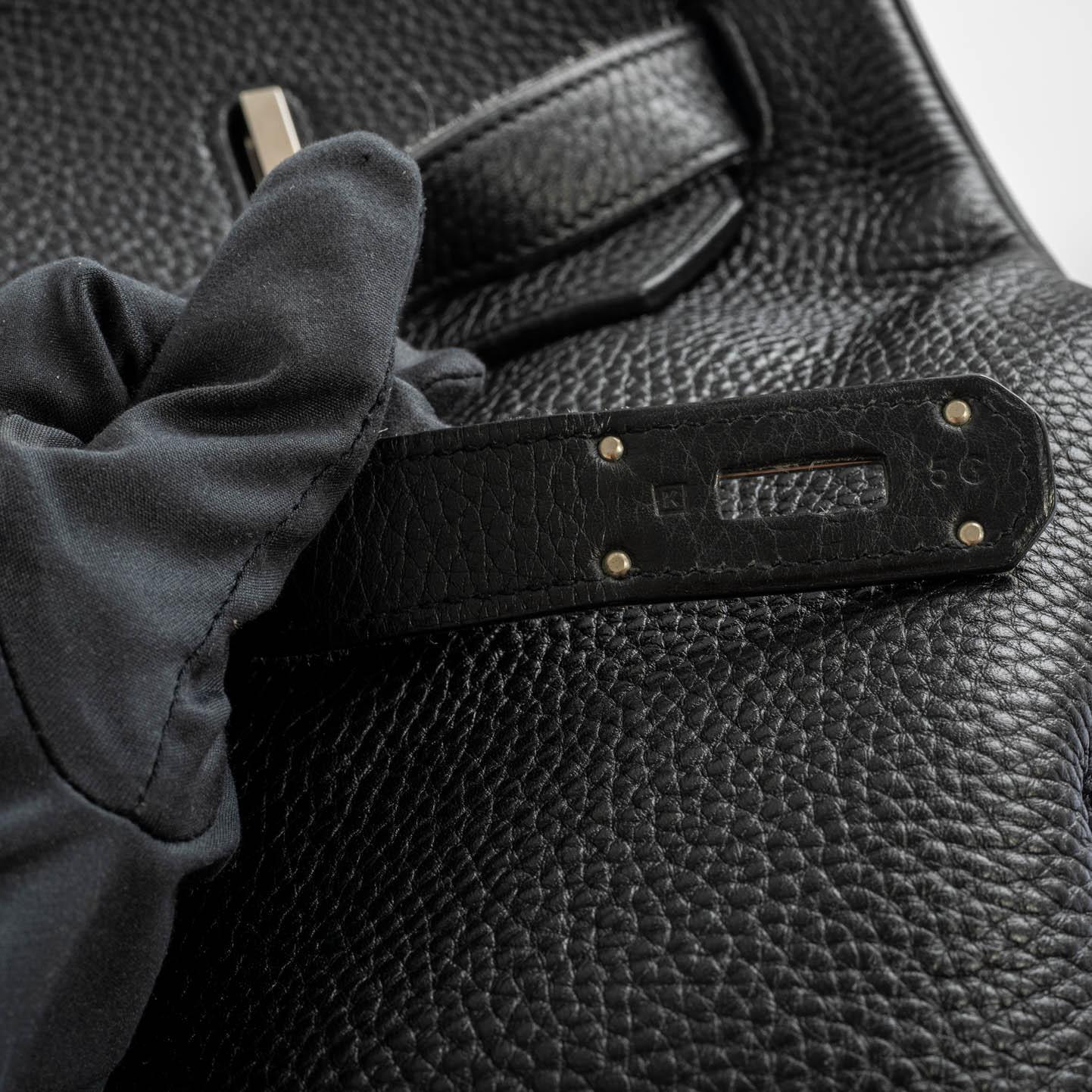 Hermès Birkin 55 Travel Black Clemence Leather Palladium Hardware