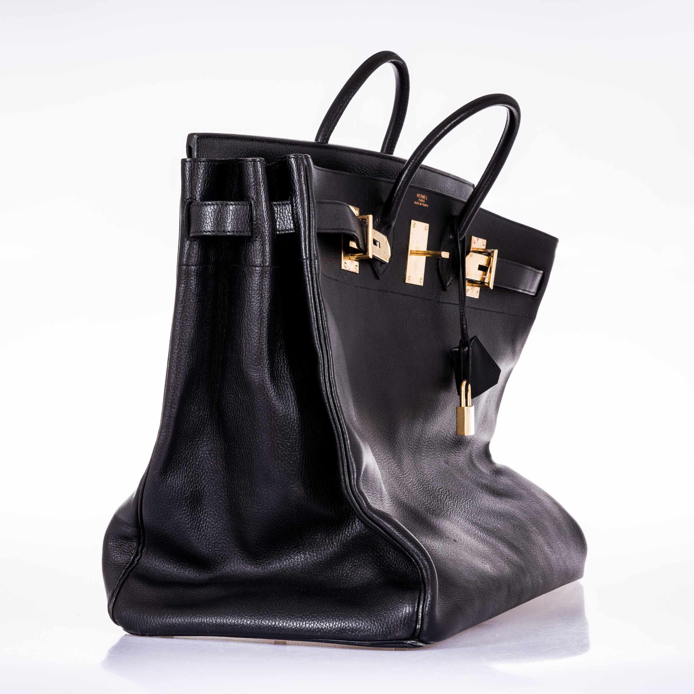 Hermès Birkin 55 Travel Black Clemence Leather Palladium Hardware