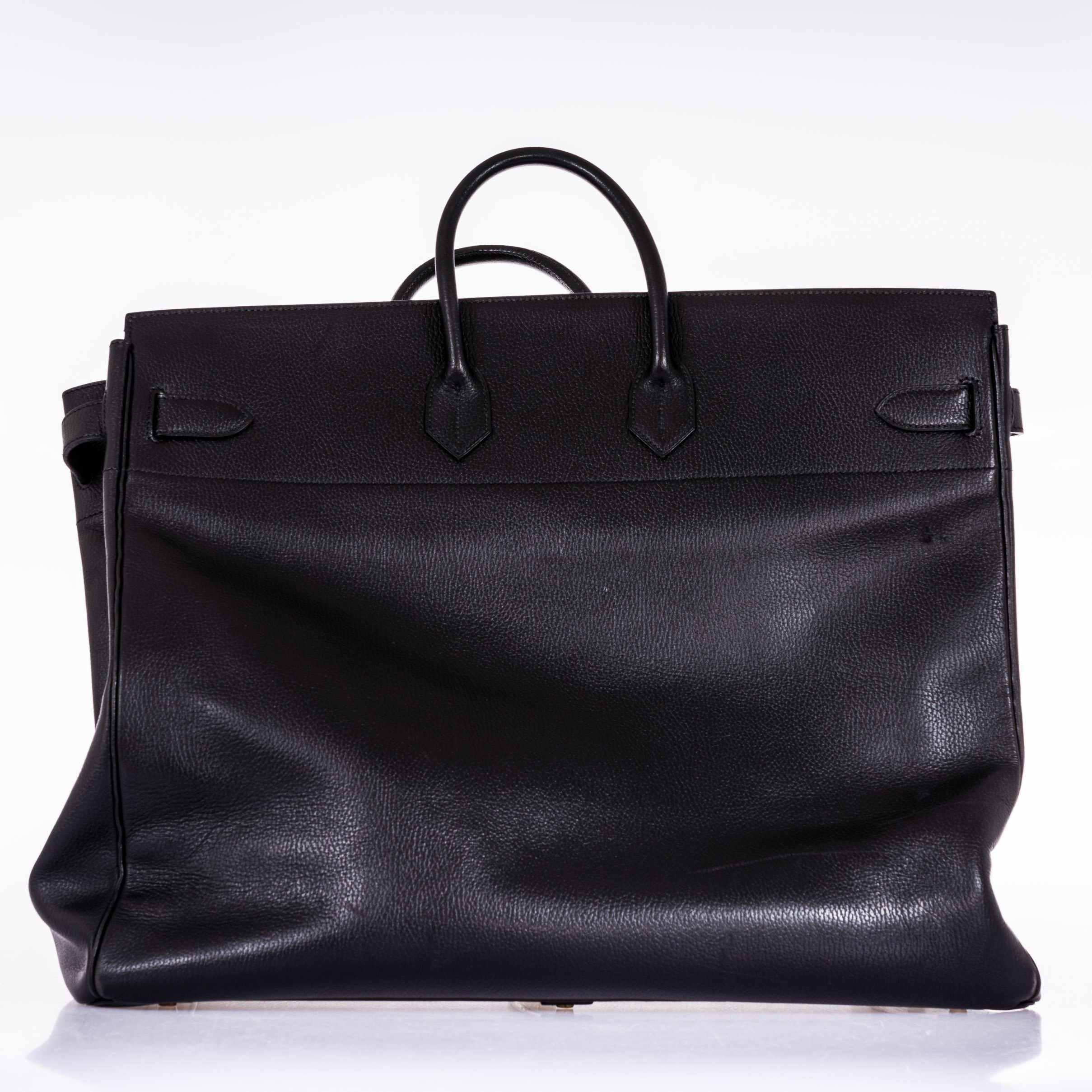 Hermès Birkin 55 Travel Black Clemence Leather Palladium Hardware