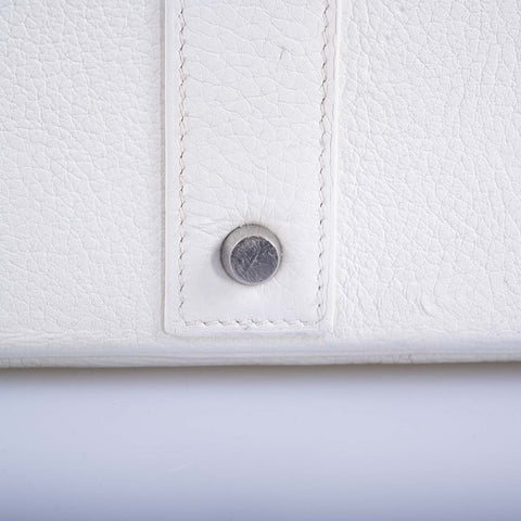 Hermès Birkin 55 White Togo Palladium Hardware Travel Bag