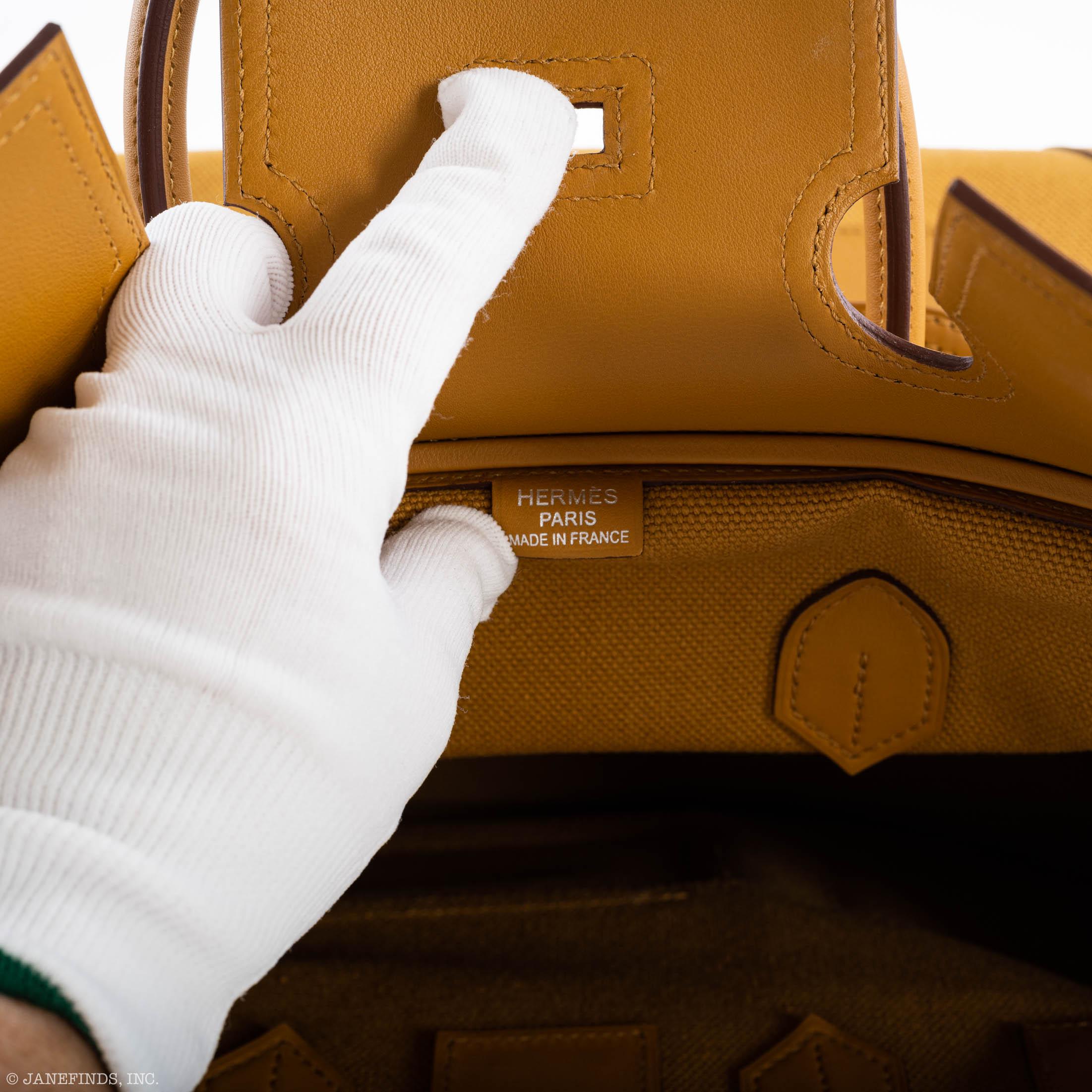 Hermès Birkin Cargo 35 Sesame Swift & Canvas Palladium Hardware - 2020, Y