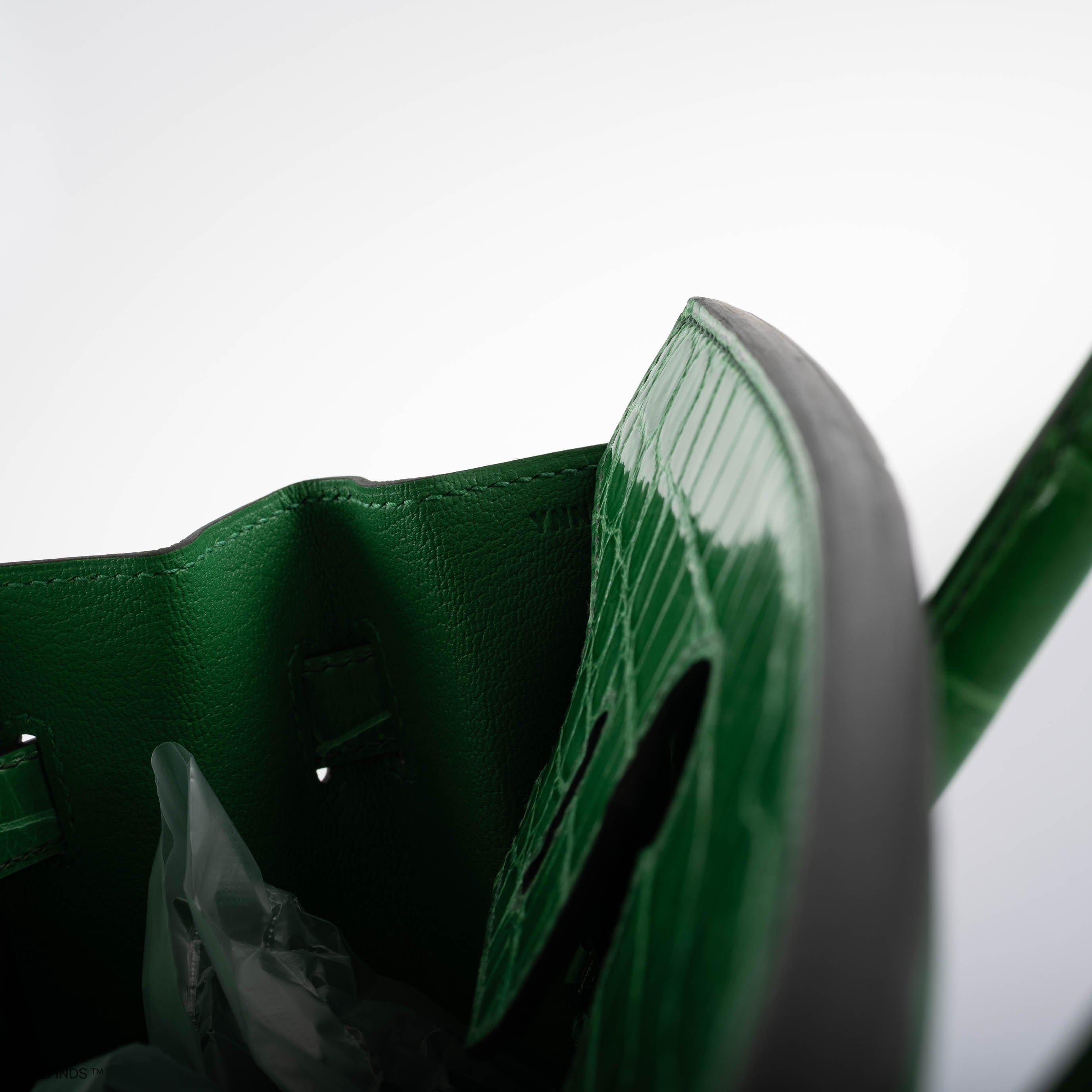 Hermès Birkin Touch 30 Bambou (Bamboo) Togo & Cactus Niloticus Crocodile Palladium Hardware - 2020, Y