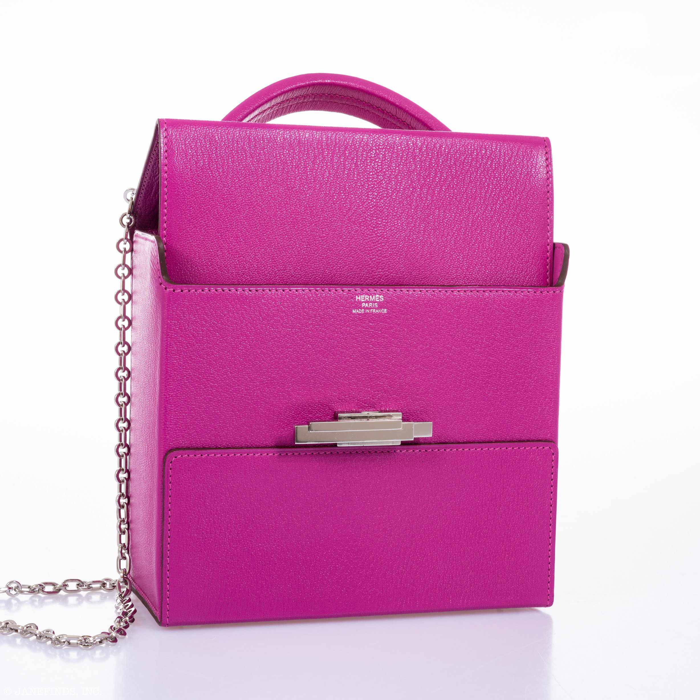 Hermès Cinhetic Bag Magnolia Mysore Goat Palladium Hardware