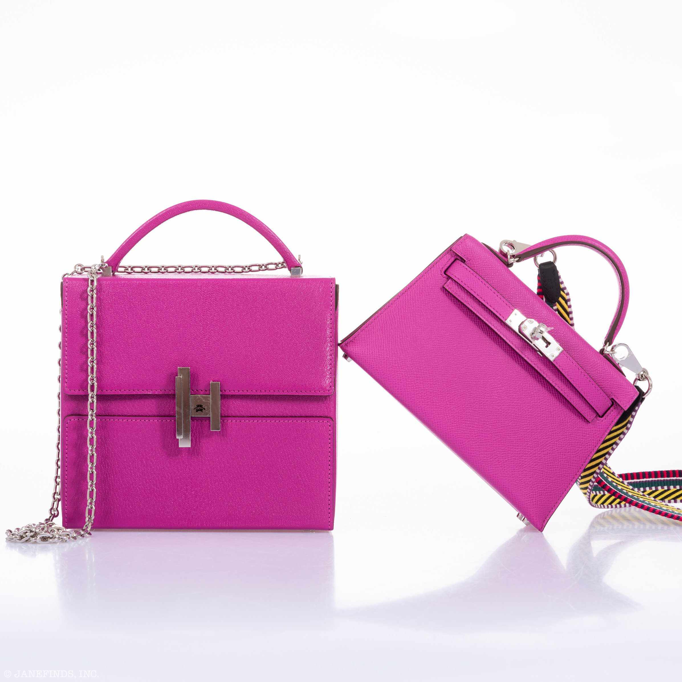 Hermès Cinhetic Bag Magnolia Mysore Goat Palladium Hardware