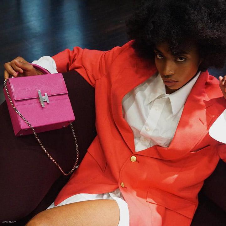 Hermès Cinhetic Bag Magnolia Mysore Goat Palladium Hardware