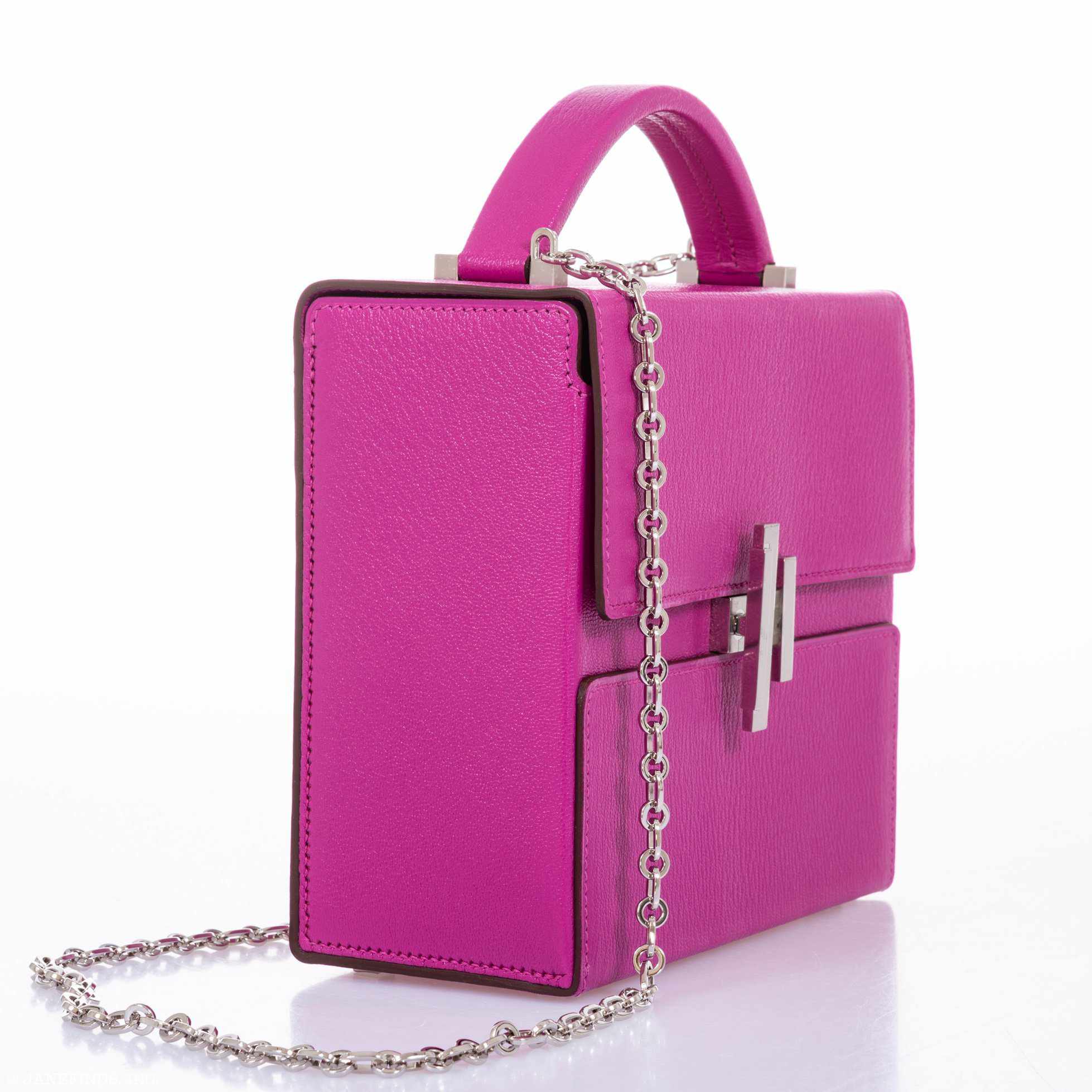 Hermès Cinhetic Bag Magnolia Mysore Goat Palladium Hardware