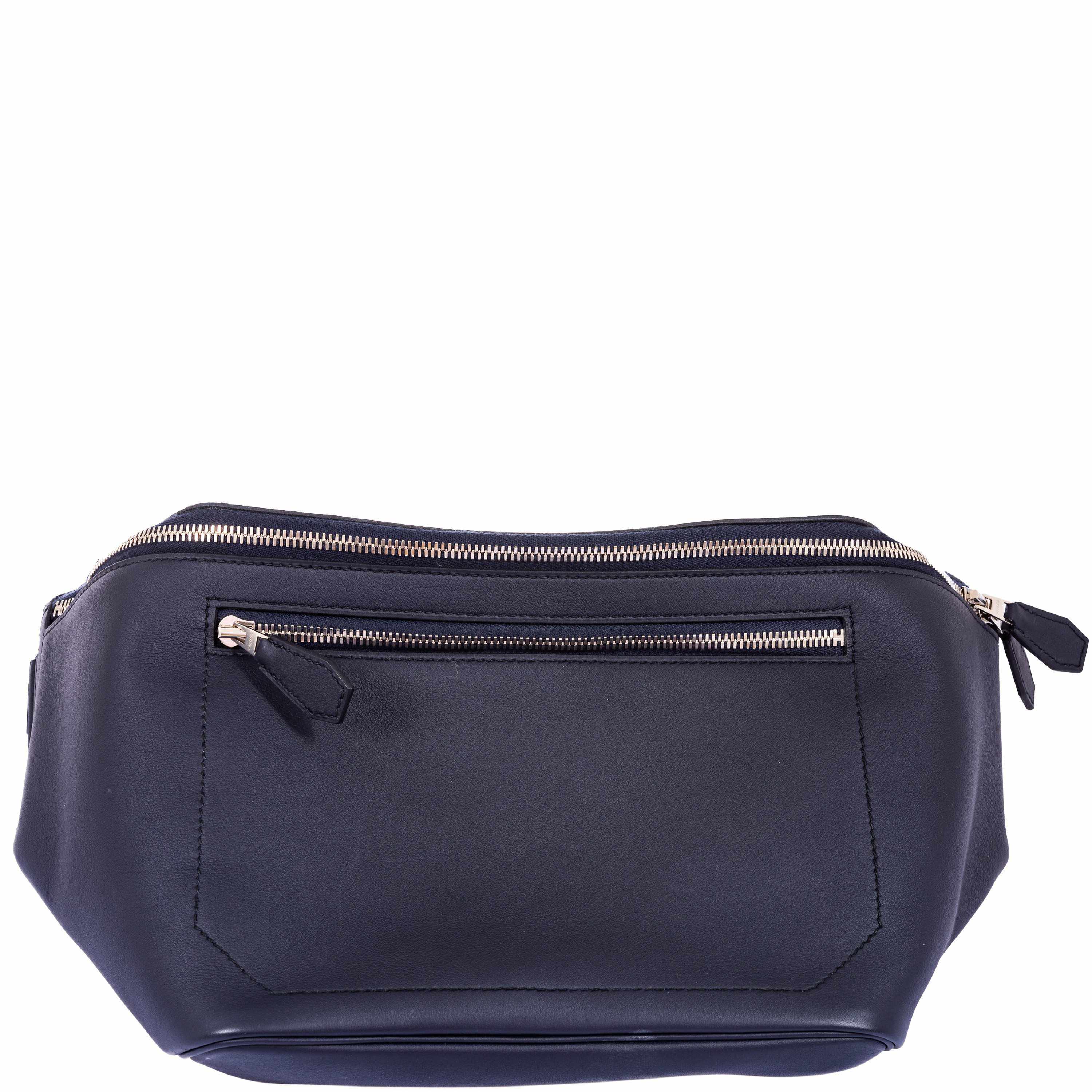 Hermès Cityslide Blue Indigo Cross PM Unisex Taurillon Cristobal
