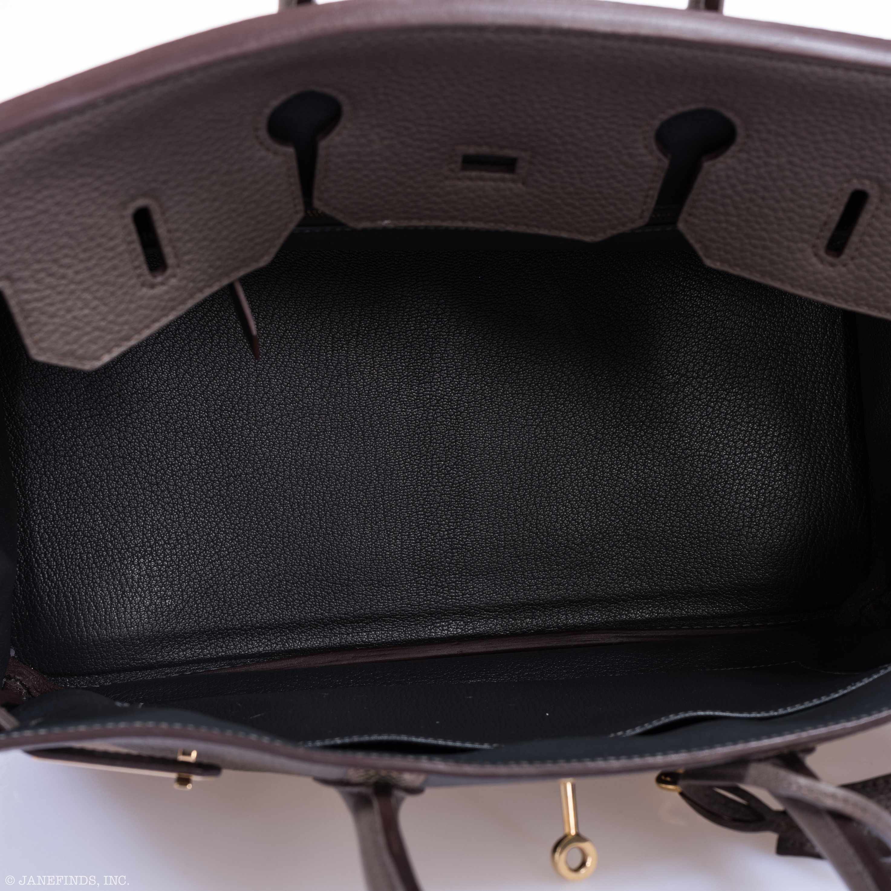 Hermès Club Birkin 35 Tri-Color Etain & Graphite Clemence, Gris Fonce Lizard Permabrass Hardware