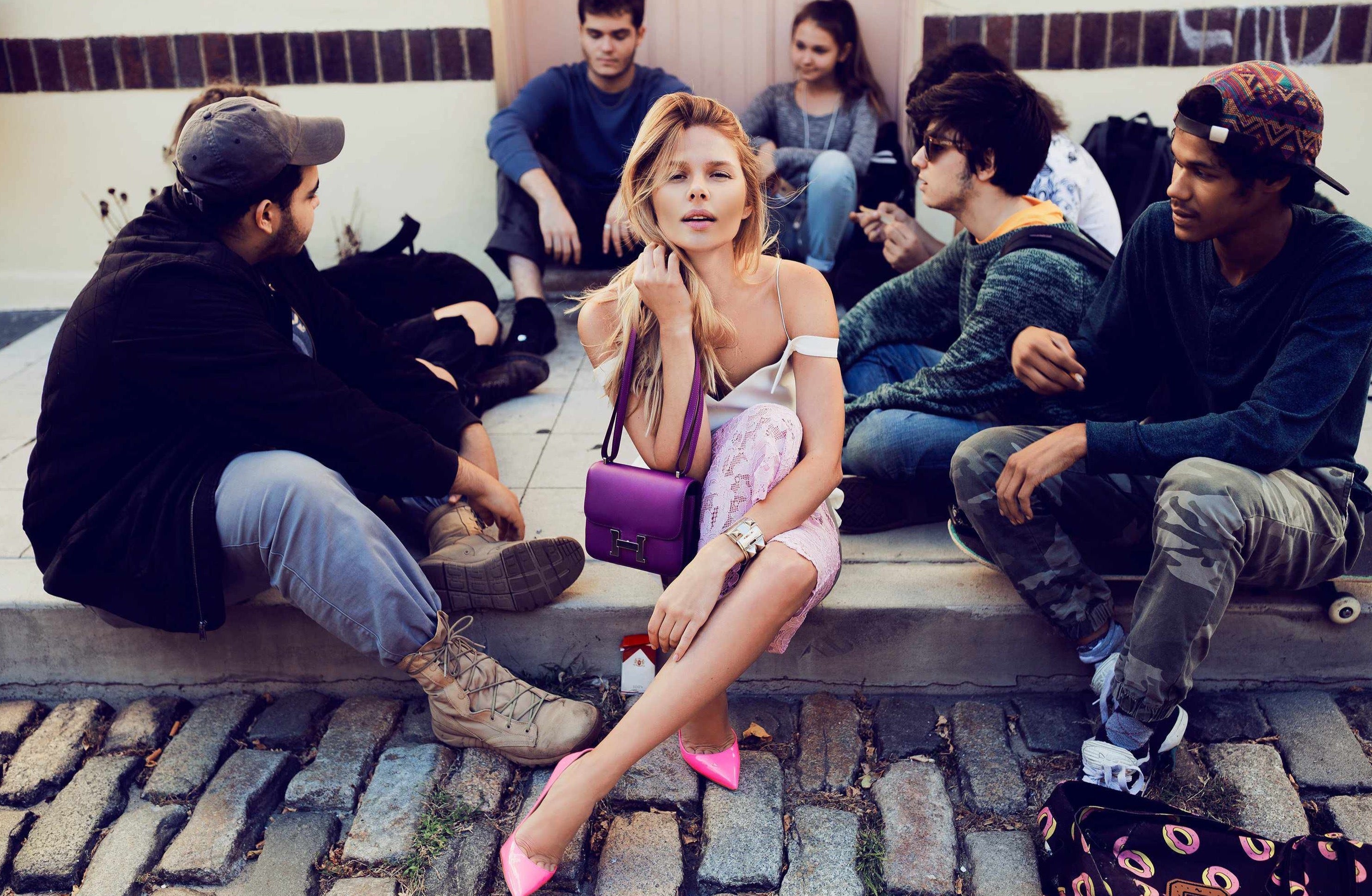 Hermès Constance 18 Anemone Tadelakt Palladium Hardware