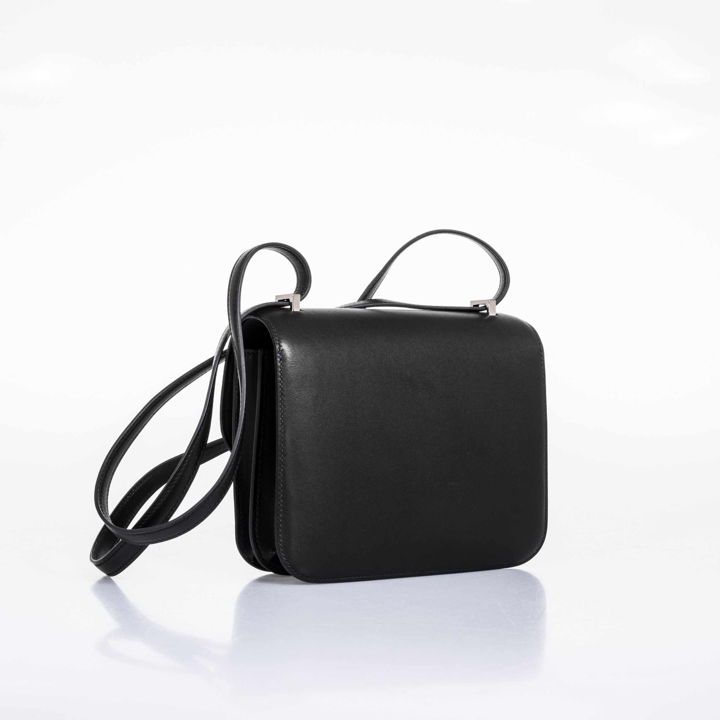 Hermès Constance 18 Black Noir Evercalf Palladium Hardware