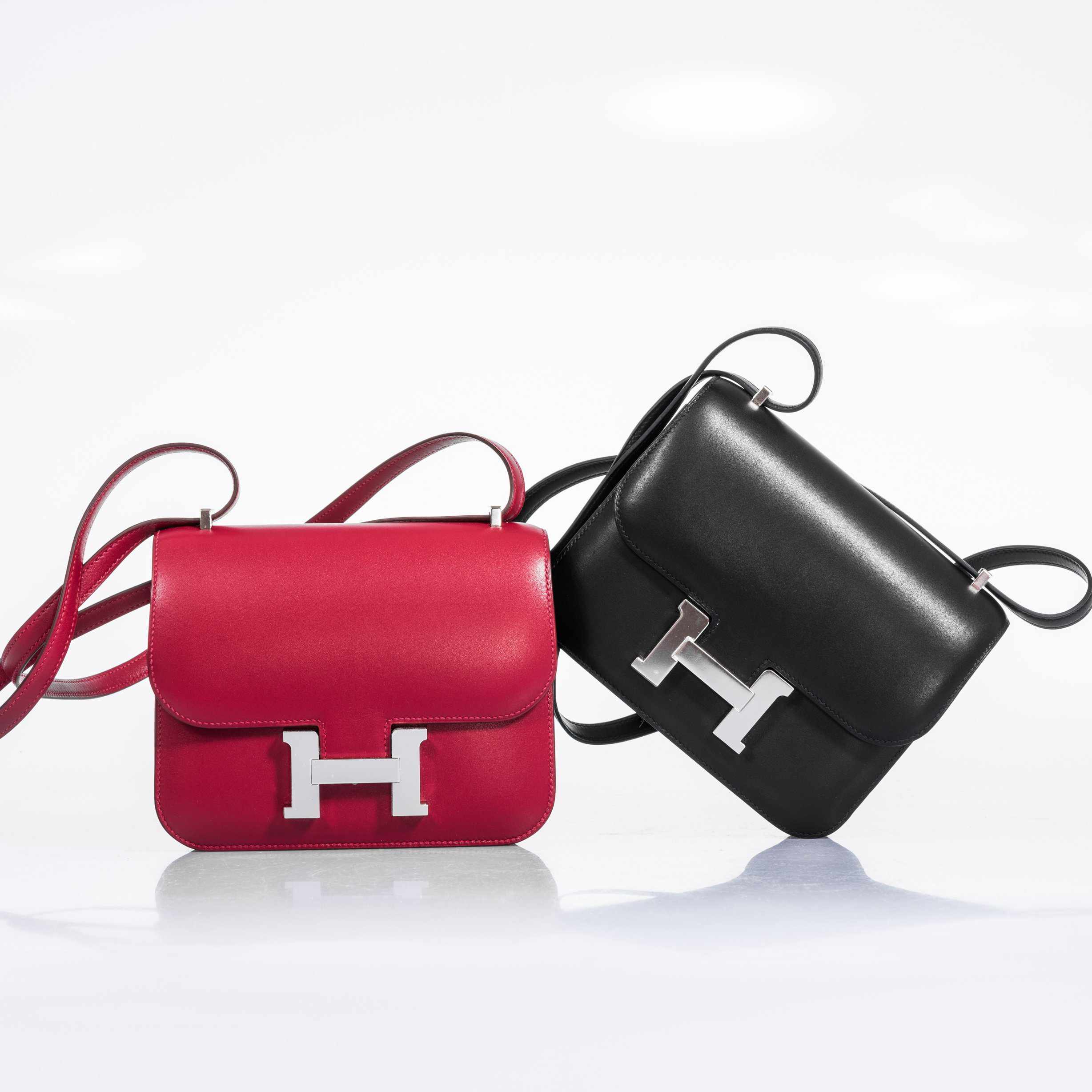 Hermès Constance 18 Black Noir Evercalf Palladium Hardware