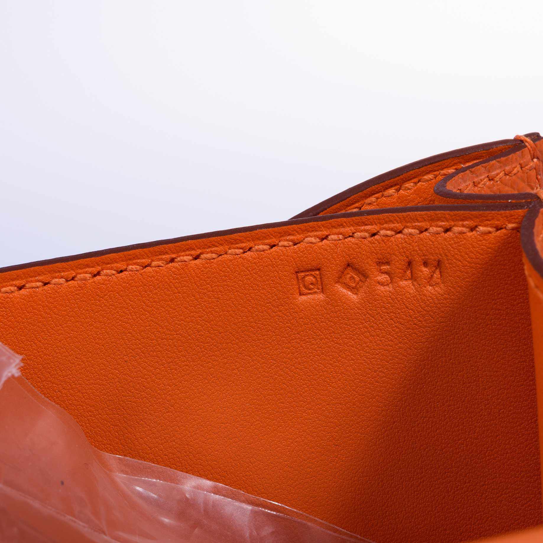 Hermès Constance 18 Orange Epsom Palladium Hardware