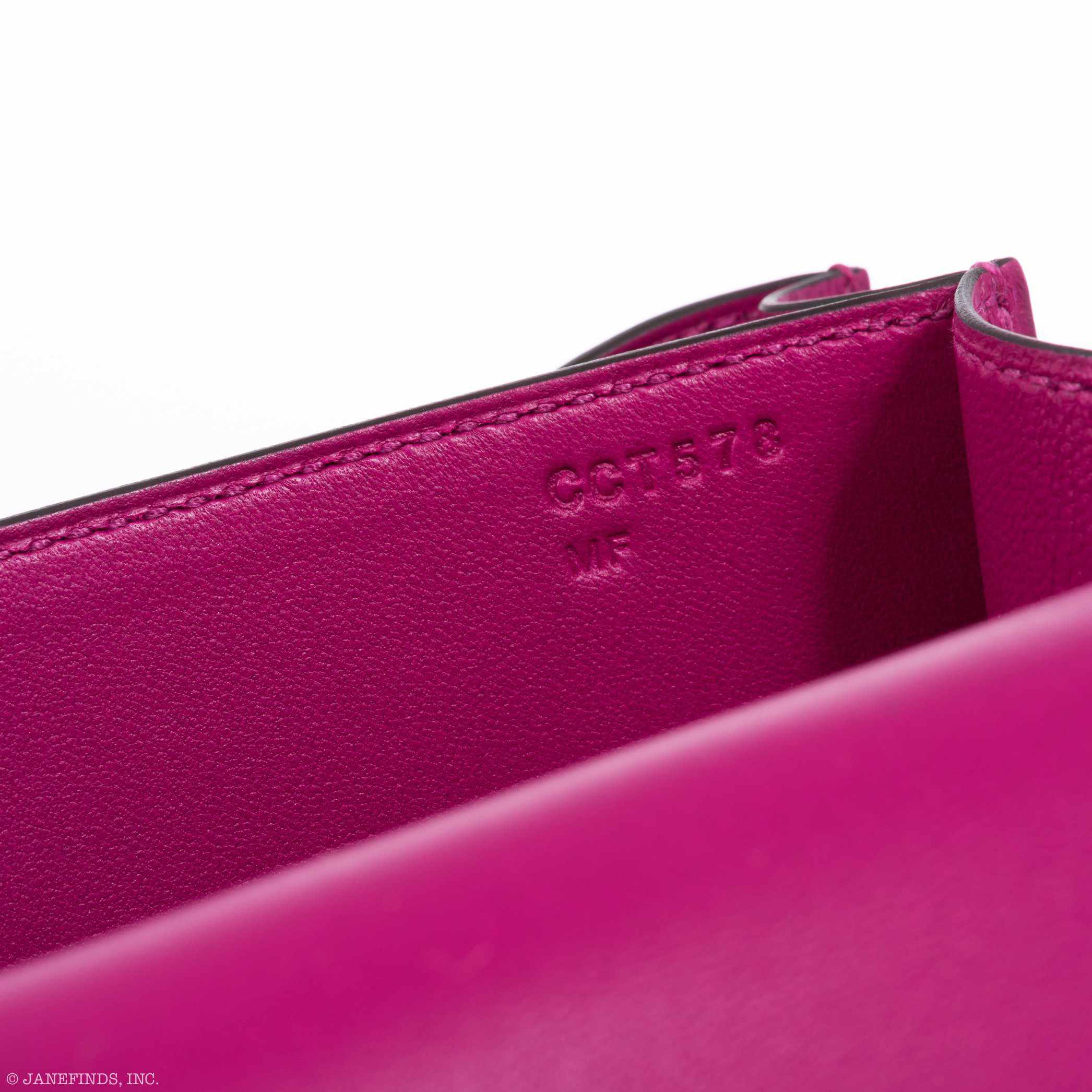 Hermès Constance 18 Rose Pourpre Epsom Palladium Hardware