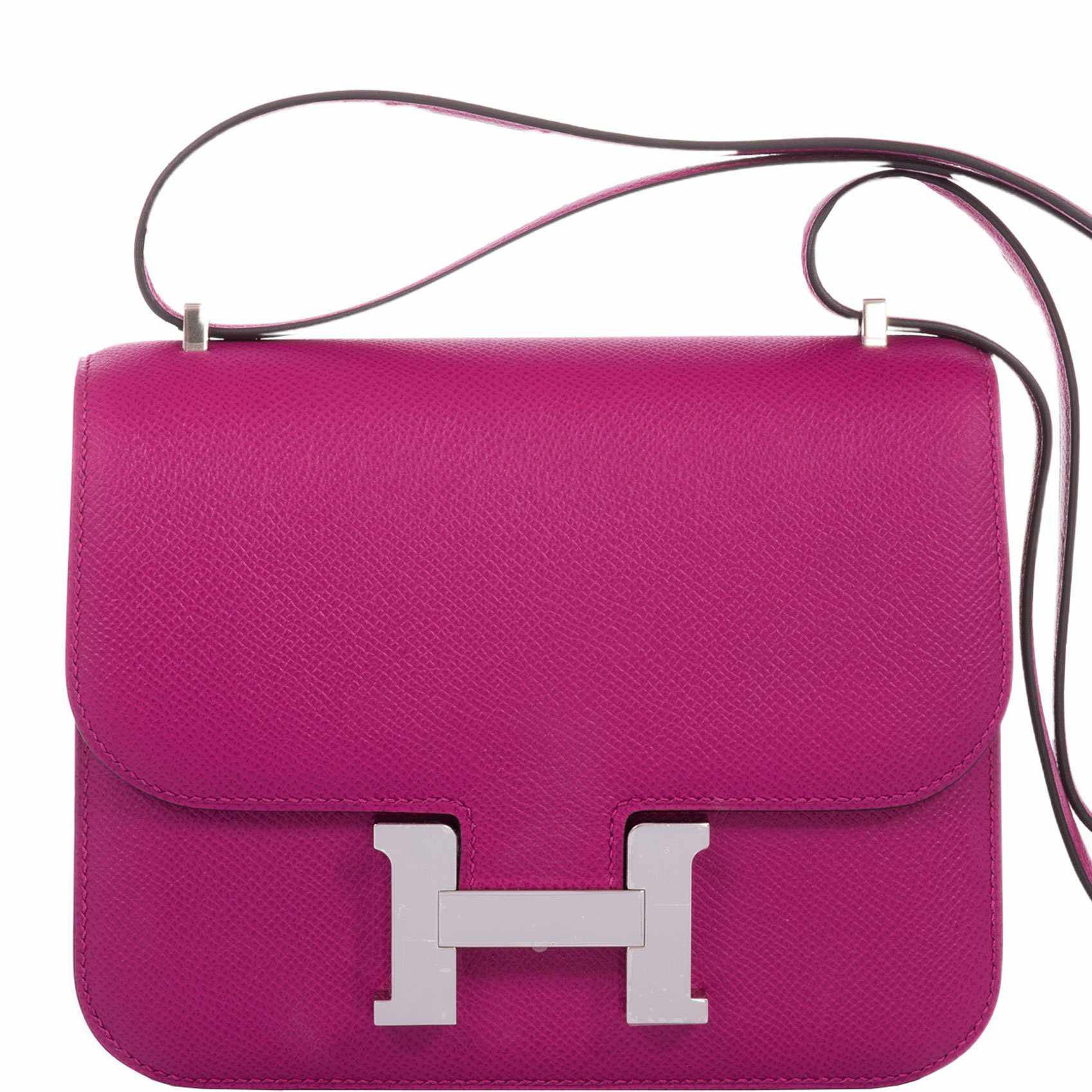 Hermes Constance 18 Mini Bag Rose Extreme Pink Epsom Gold Hardware