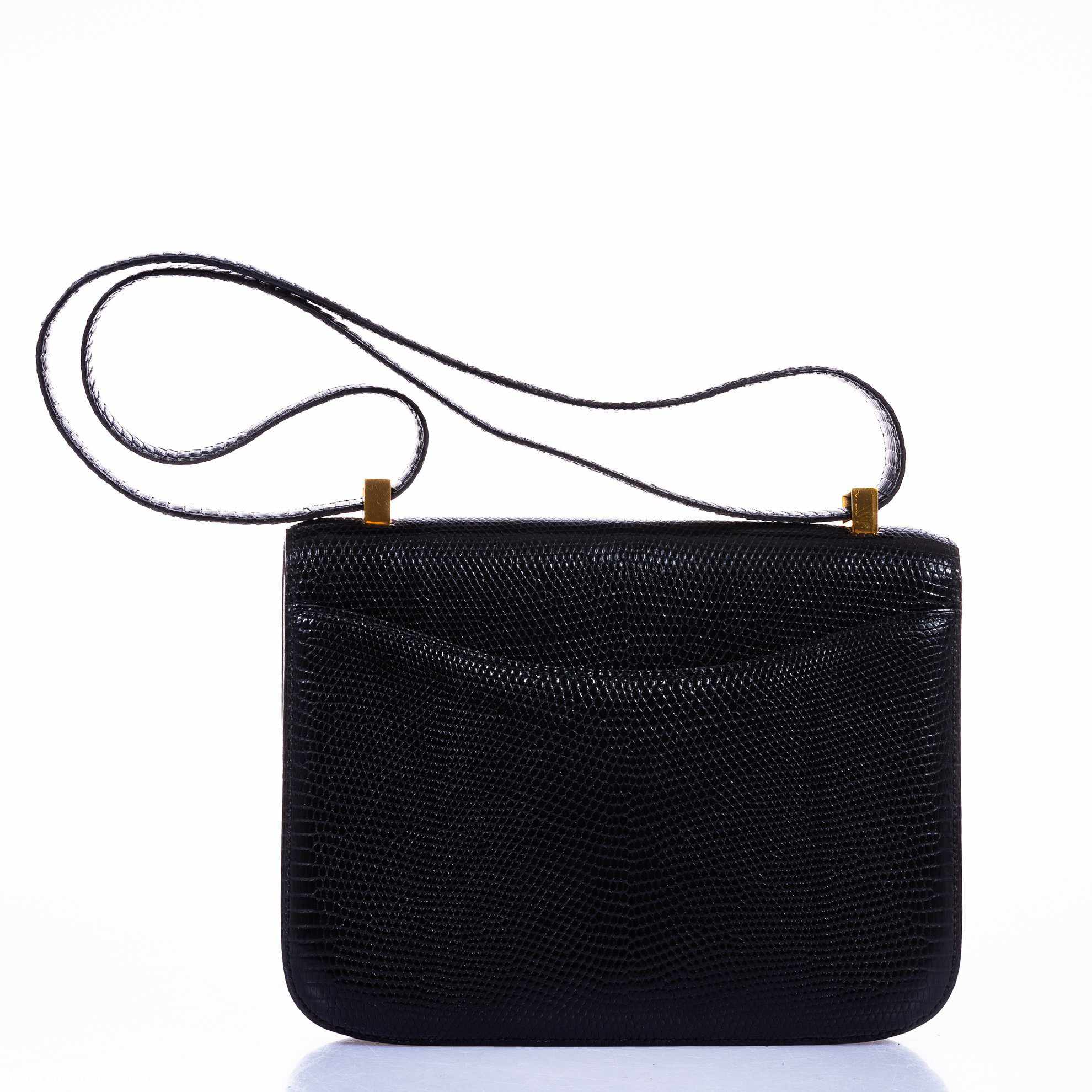 Hermès Constance 24 Black Lizard Gold Hardware