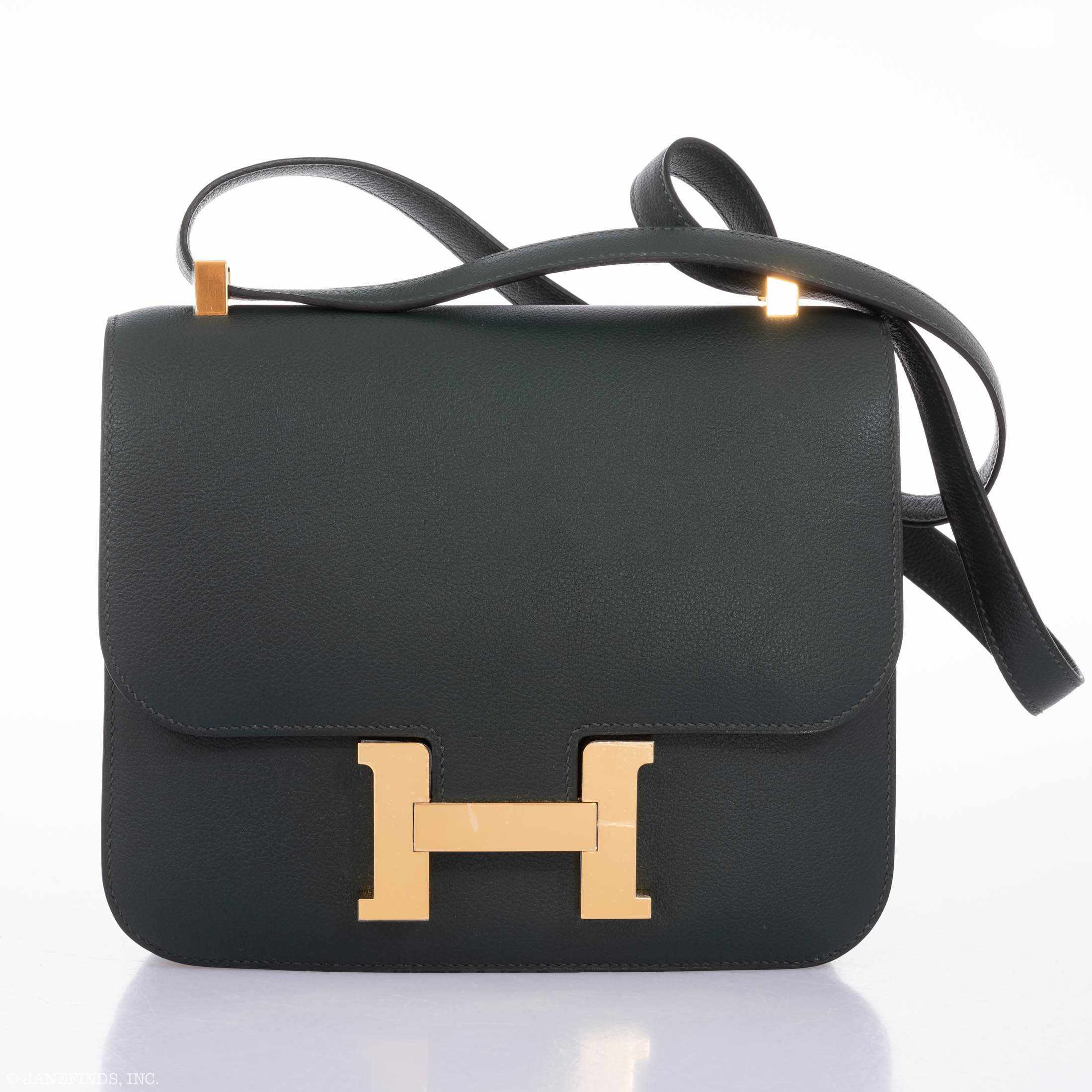 Hermès Constance 24 Vert Titien Evercolor Gold Hardware