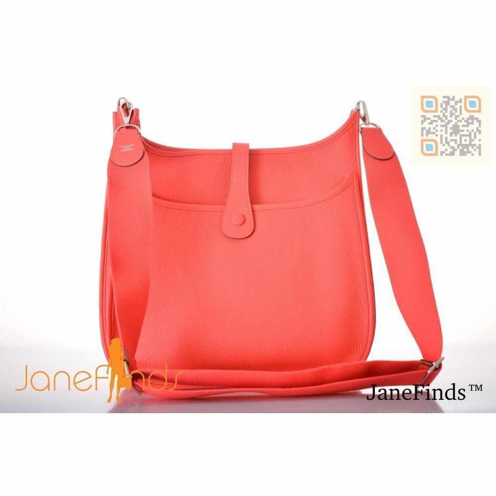 Hermès Evelyne GM Rose Jaipur Clemence