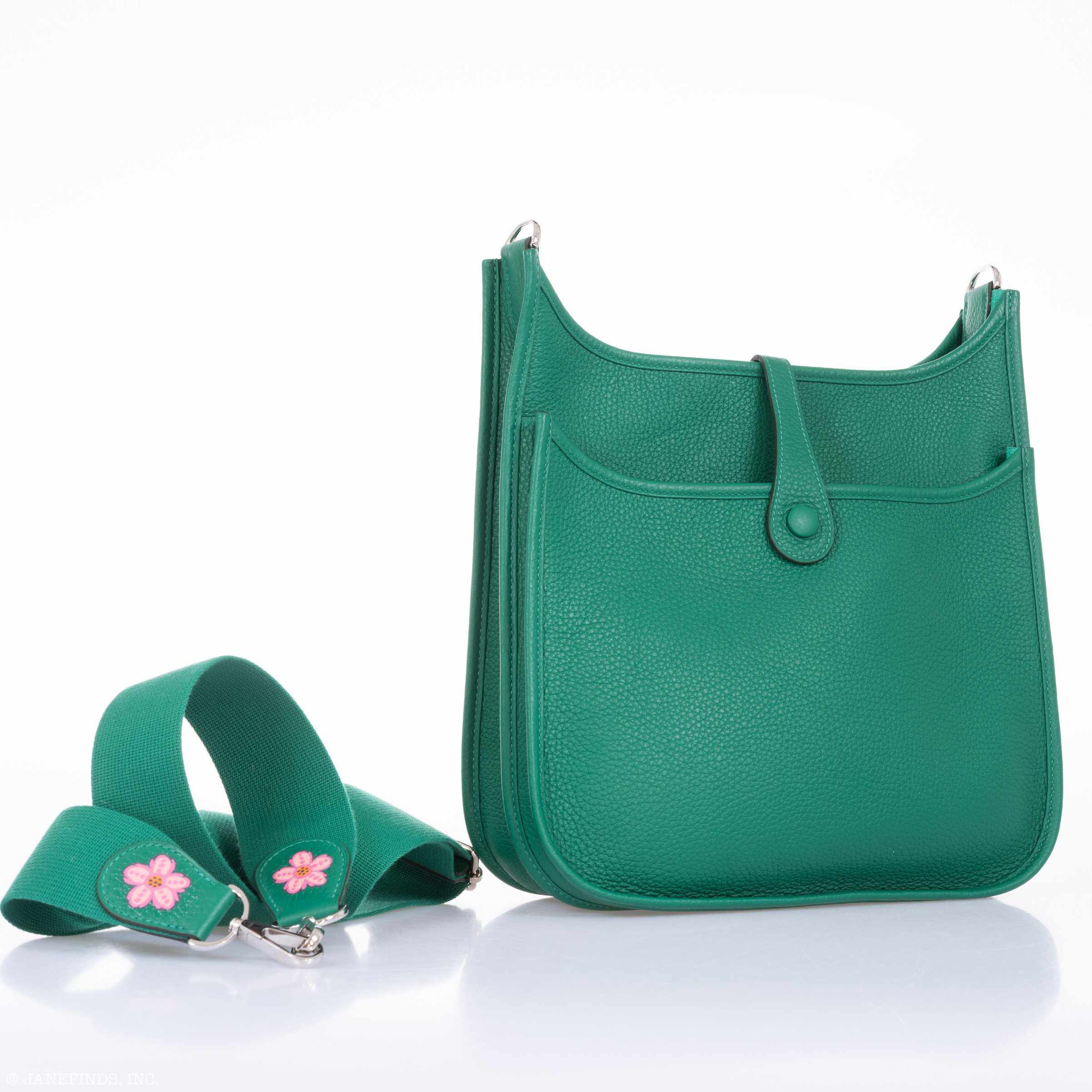 Hermès Evelyne III PM Vert Vertigo Clemence Daisy * JaneFinds Custom Shop