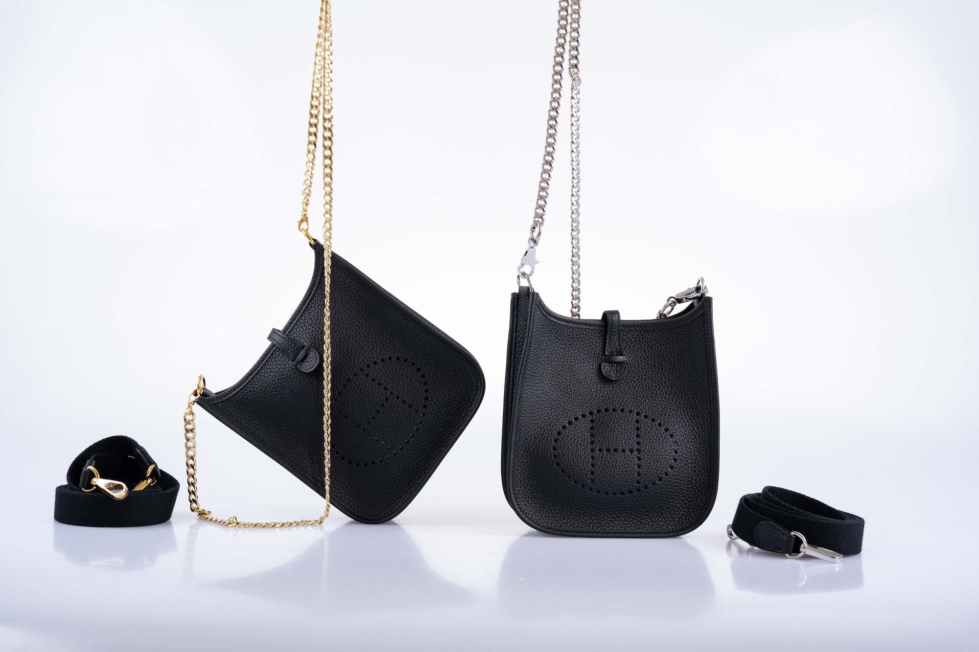 Hermès Evelyne TPM Black Clemence Palladium Hardware