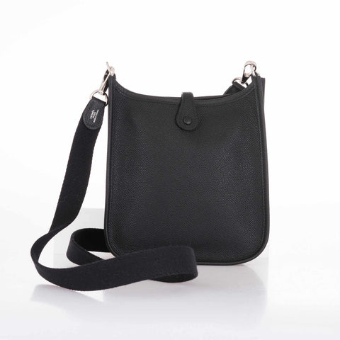 Hermès Evelyne TPM Black Epsom Palladium Hardware