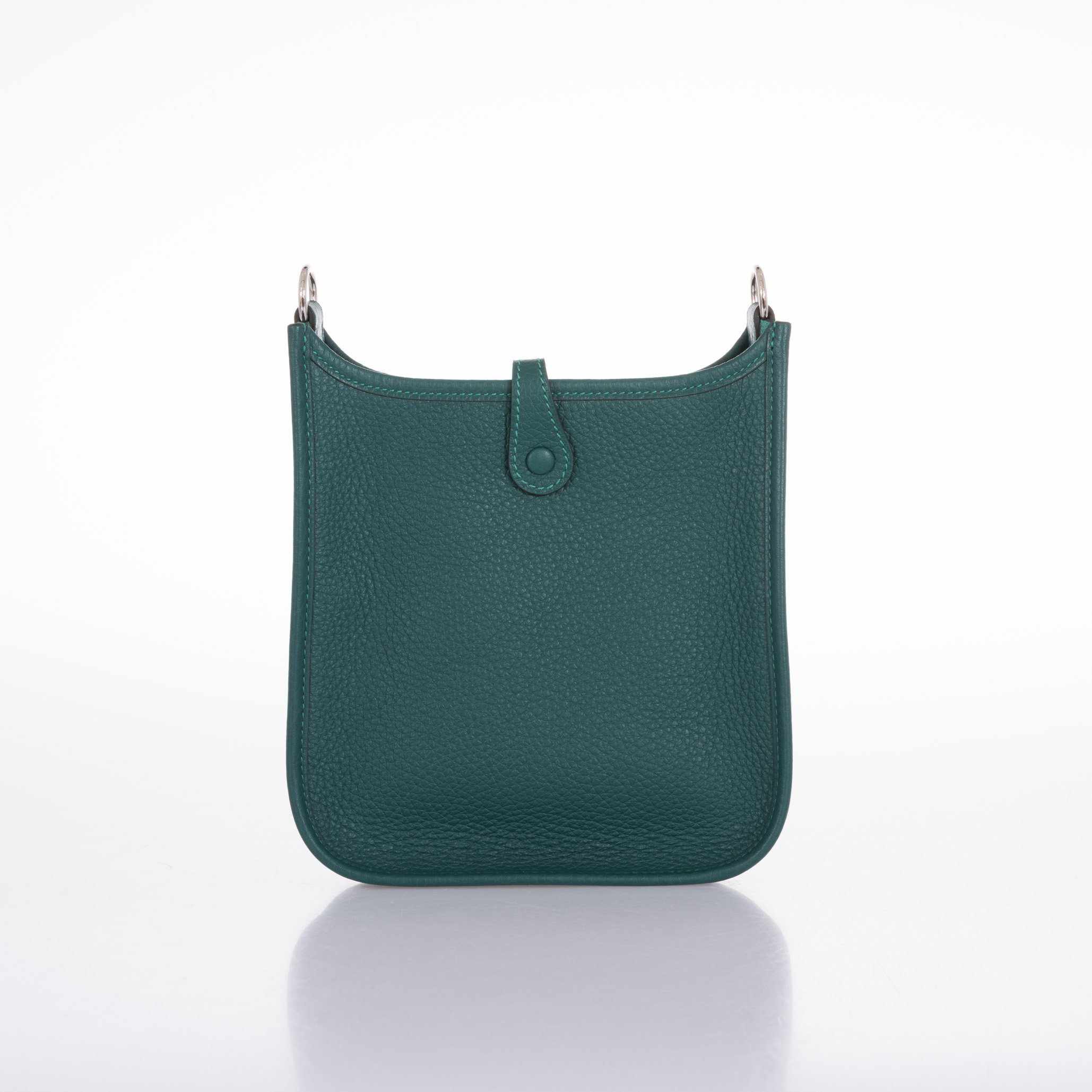 Hermès Evelyne TPM Malachite Clemence Malachite Zanzibar Strap Palladium Hardware