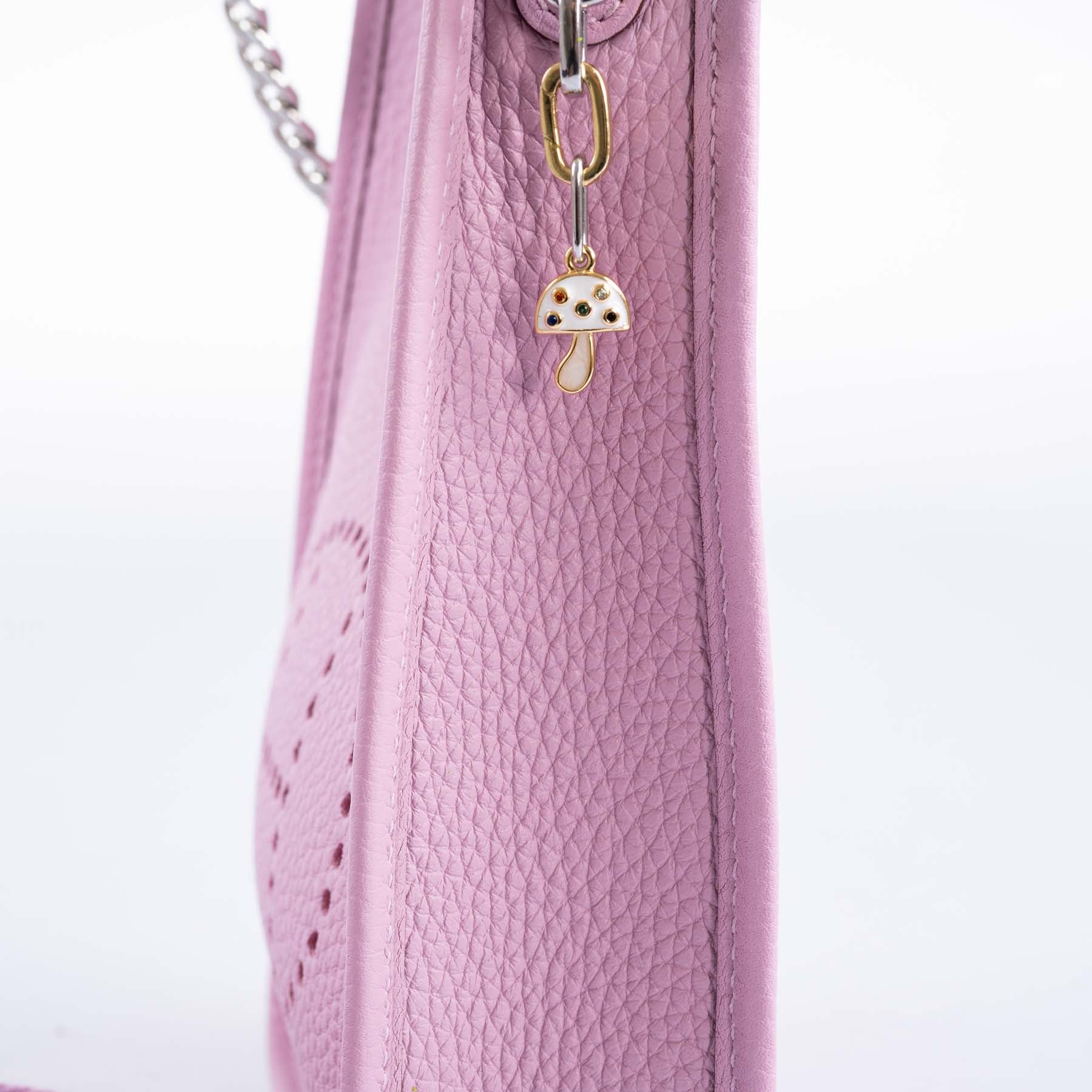 Hermès Evelyne TPM Mauve Sylvestre Clemence Palladium Hardware