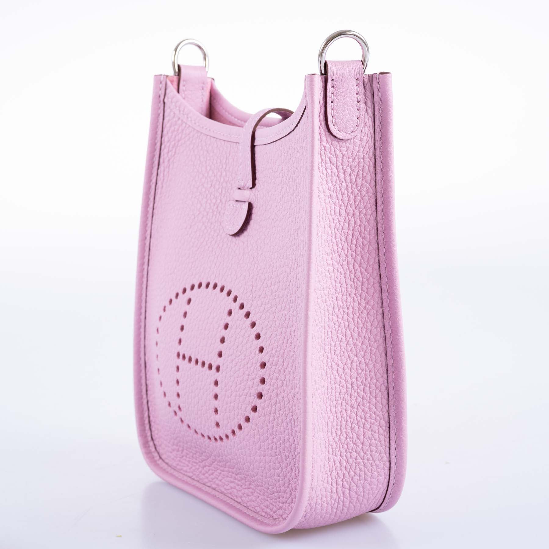 Hermès Evelyne TPM Mauve Sylvestre Clemence Palladium Hardware
