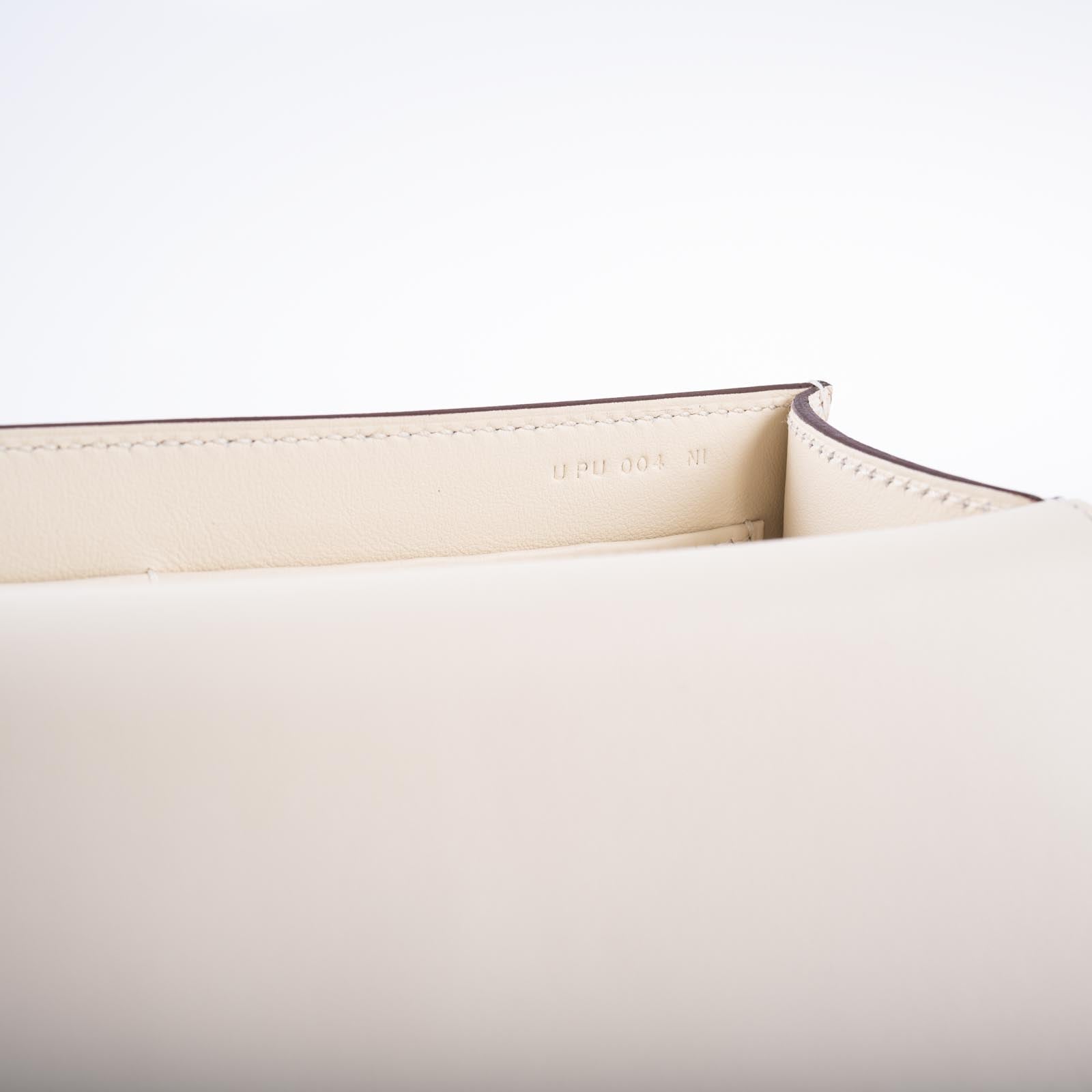 Hermès Geta Bag Beton Mysore Goatskin with Palladium Hardware