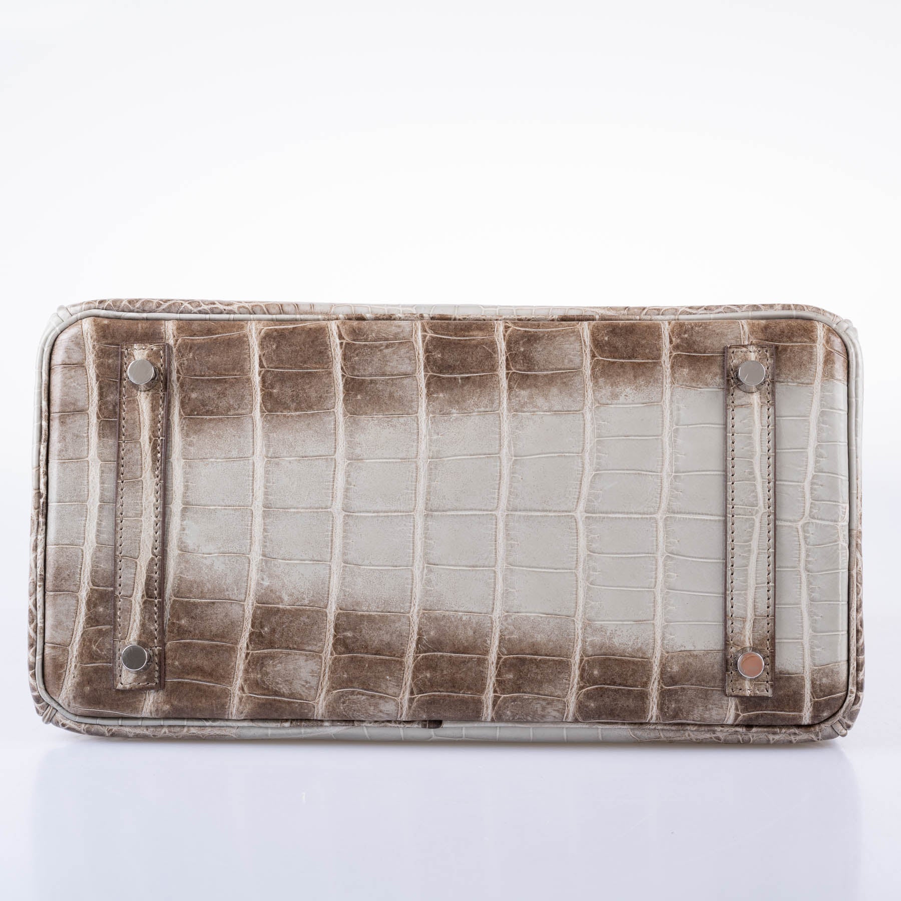 Hermès Gris Cendre Himalaya Birkin 30 Matte Nilo Crocodile with Palladium Hardware - 2013, Q Square