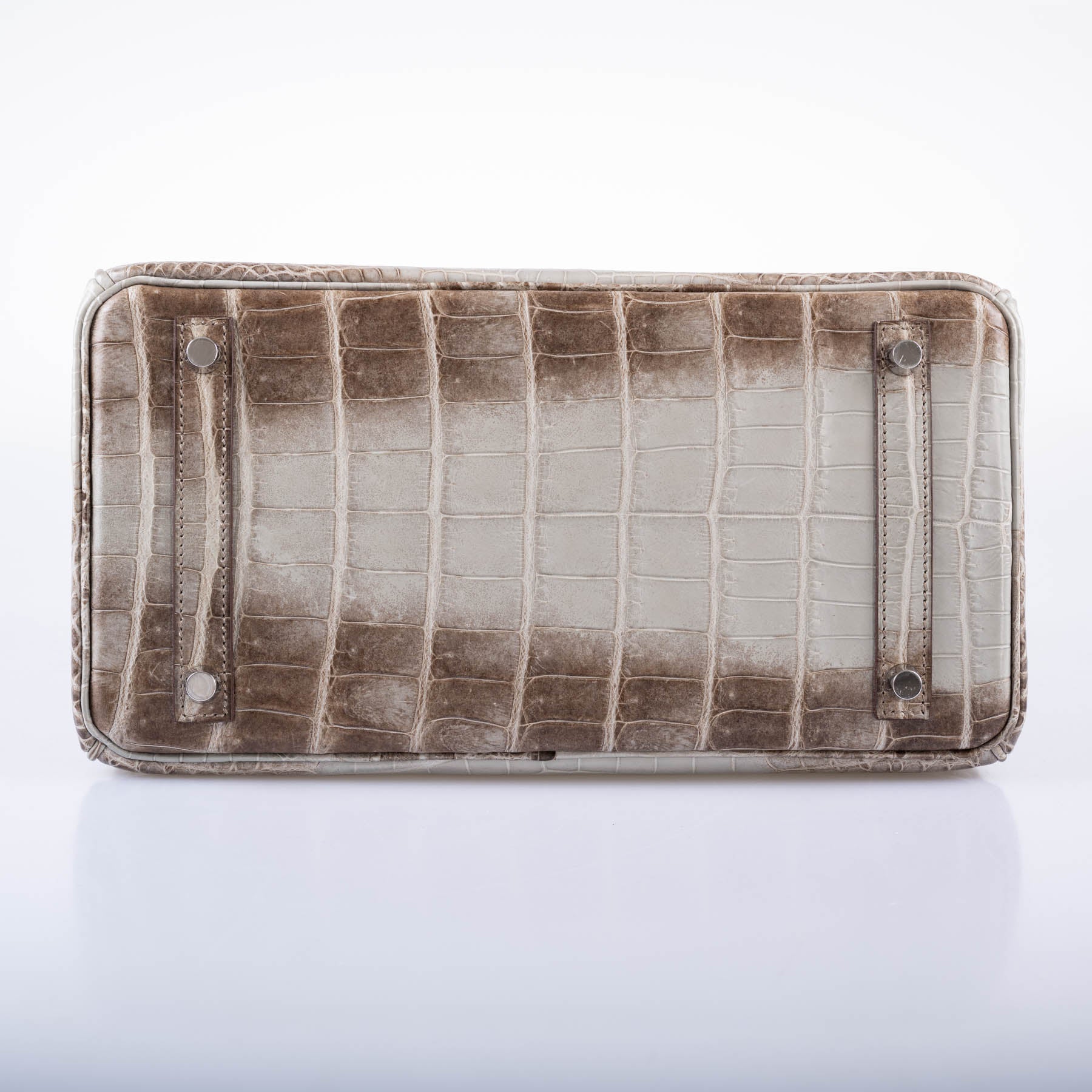 Hermès Gris Cendre Himalaya Birkin 30 Matte Nilo Crocodile with Palladium Hardware - 2013, Q Square