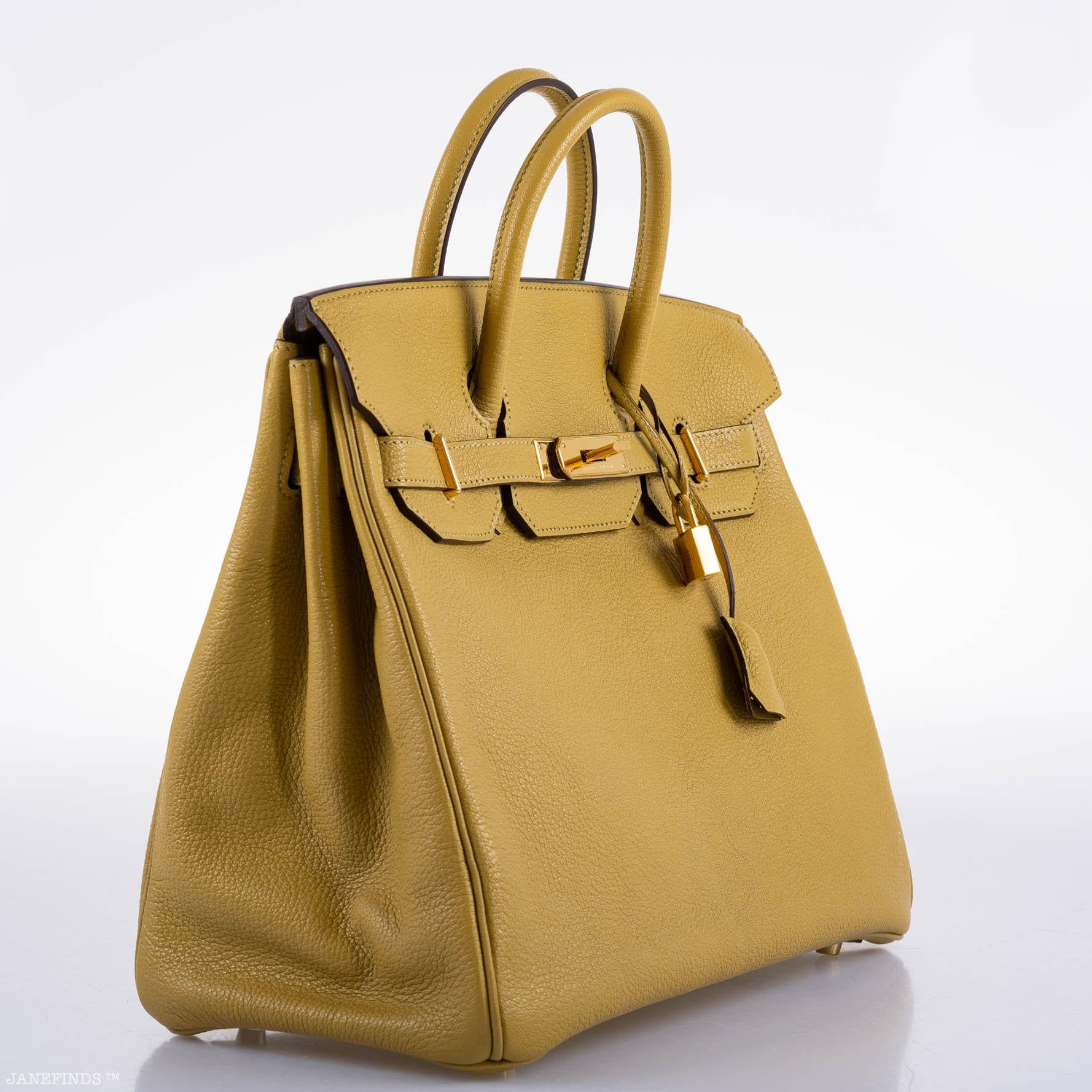 Hermès HAC Birkin 32 Cardamom Chevre with Gold Hardware - 2008, L Square