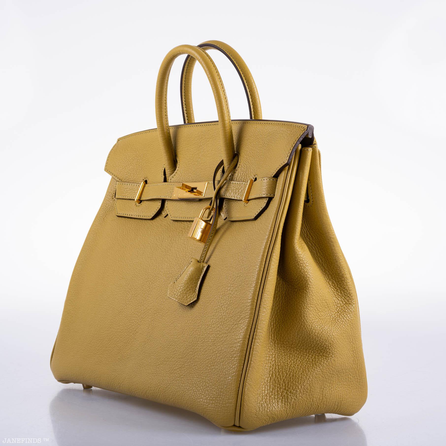 Hermès HAC Birkin 32 Cardamom Chevre with Gold Hardware - 2008, L Square