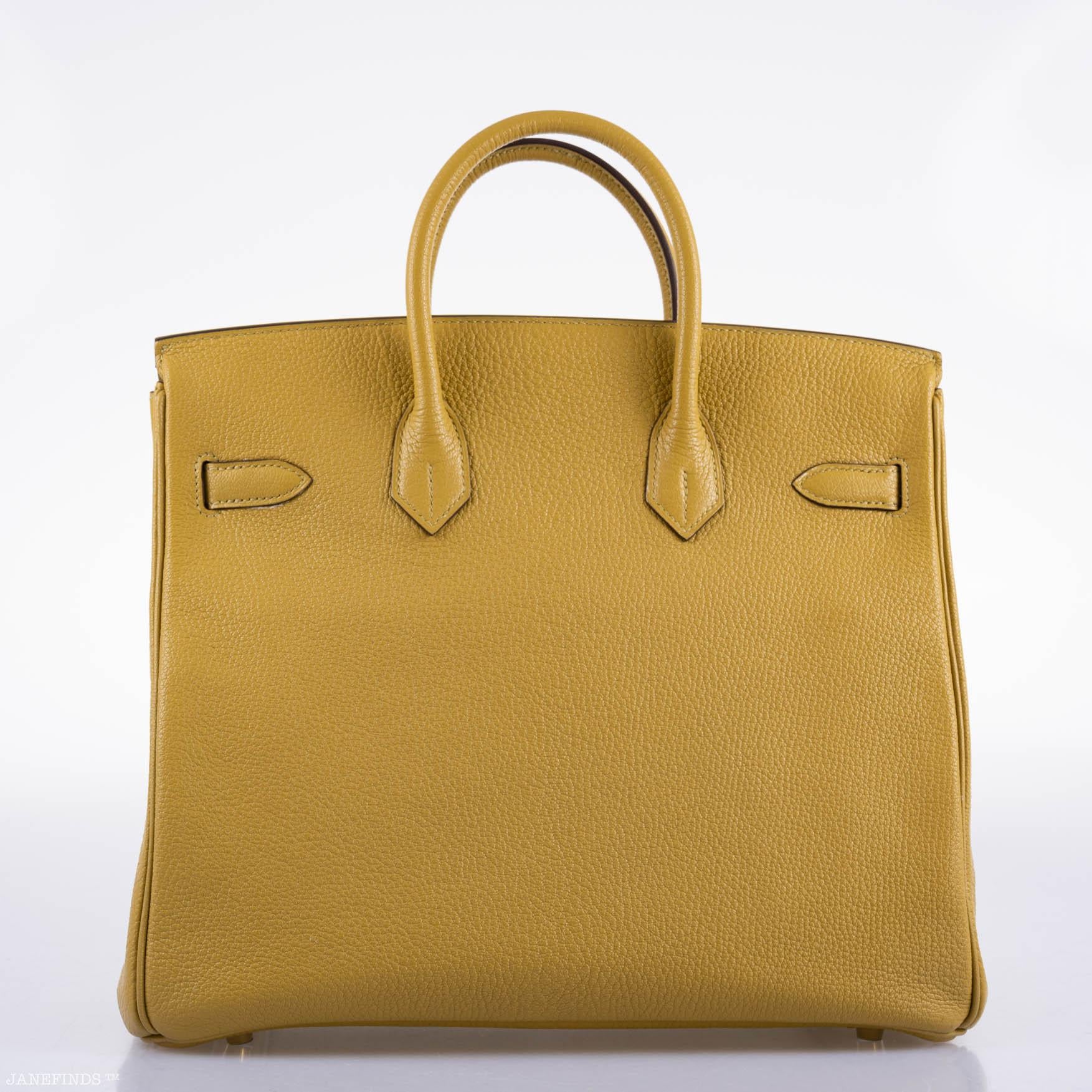 Hermès HAC Birkin 32 Cardamom Chevre with Gold Hardware - 2008, L Square