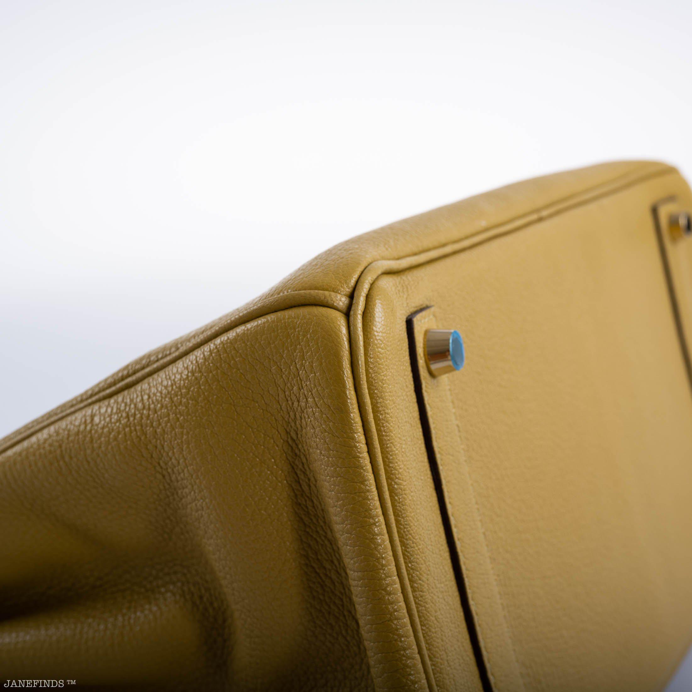Hermès HAC Birkin 32 Cardamom Chevre with Gold Hardware - 2008, L Square