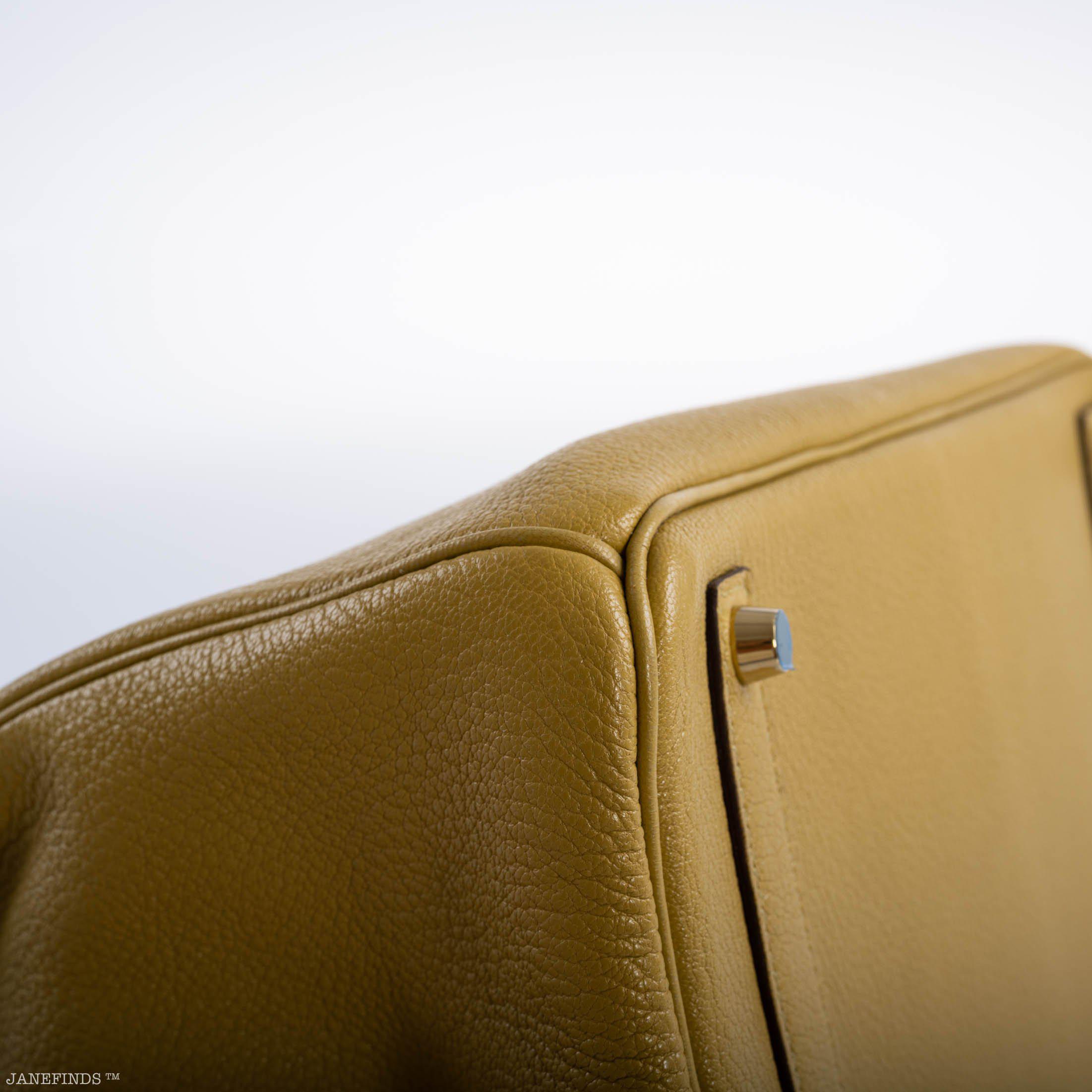 Hermès HAC Birkin 32 Cardamom Chevre with Gold Hardware - 2008, L Square