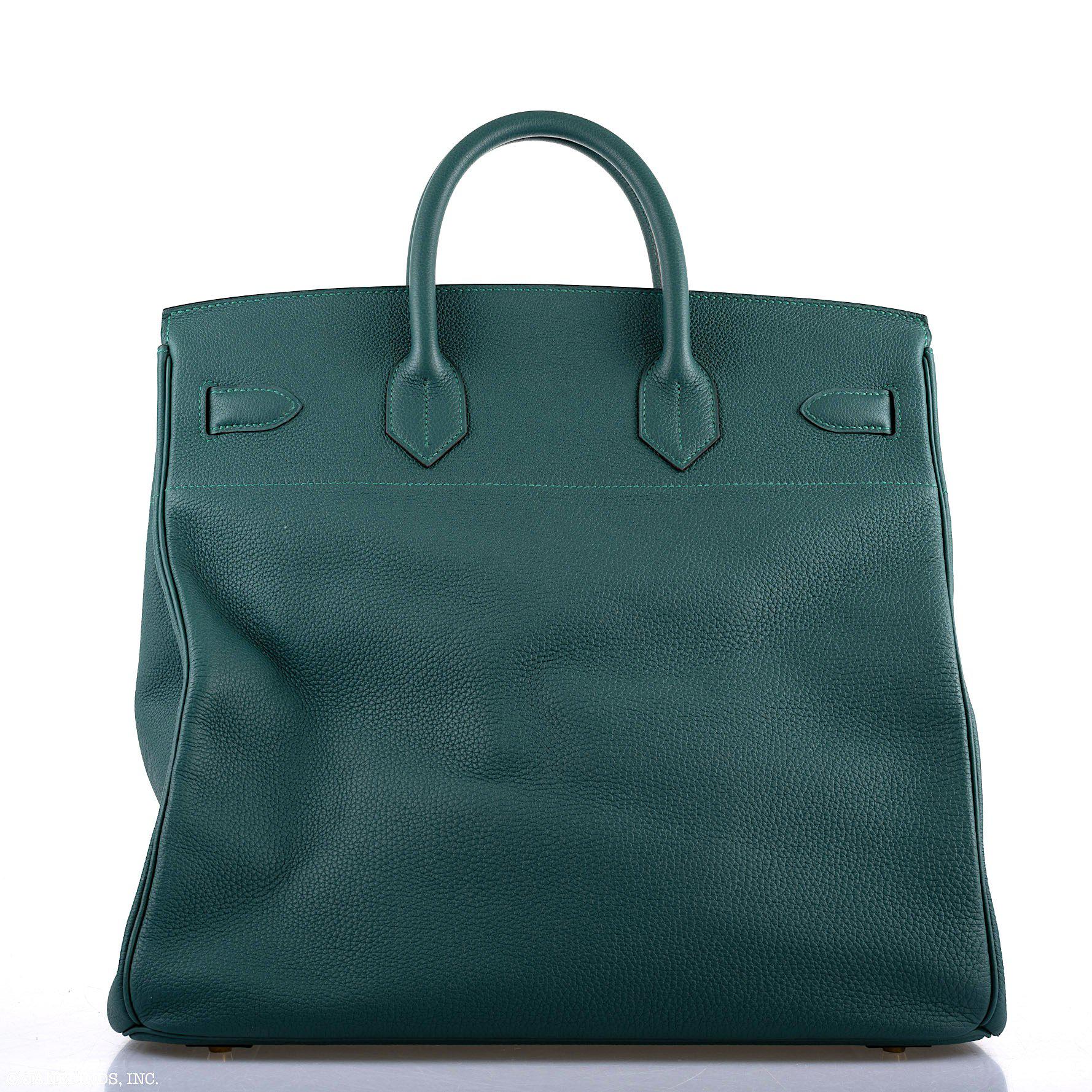 Hermès HAC Birkin 40 Malachite Togo with Gold Hardware