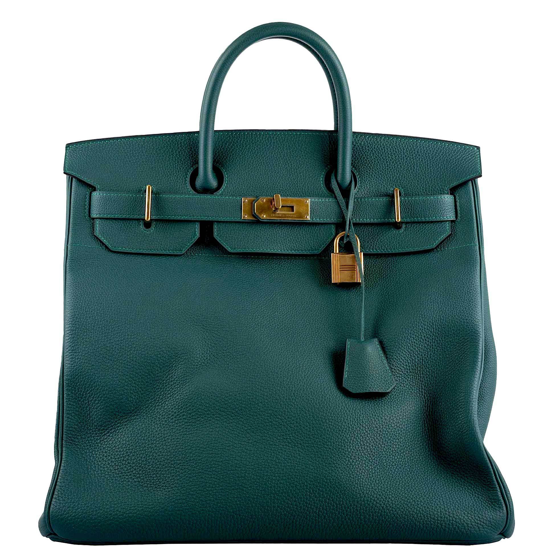 Hermes bag in Original Leather : Hermes Hac Birkin 40 Cm Gold Color Togo  Leather