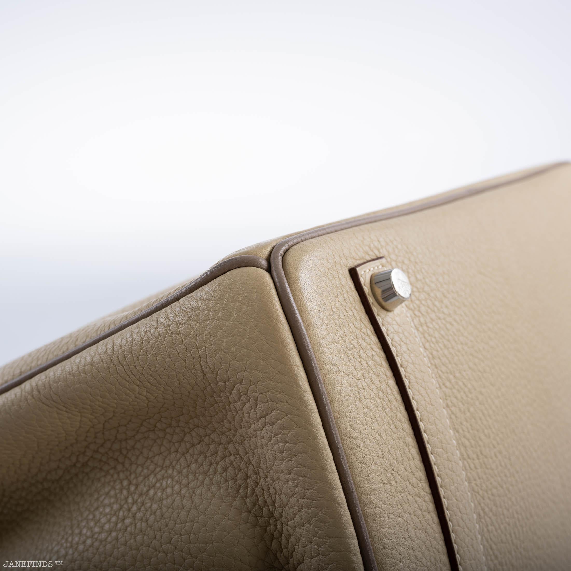 Hermès HSS Birkin 35 Parchemin & Etoupe Epsom with Palladium Hardware - 2010, N Square