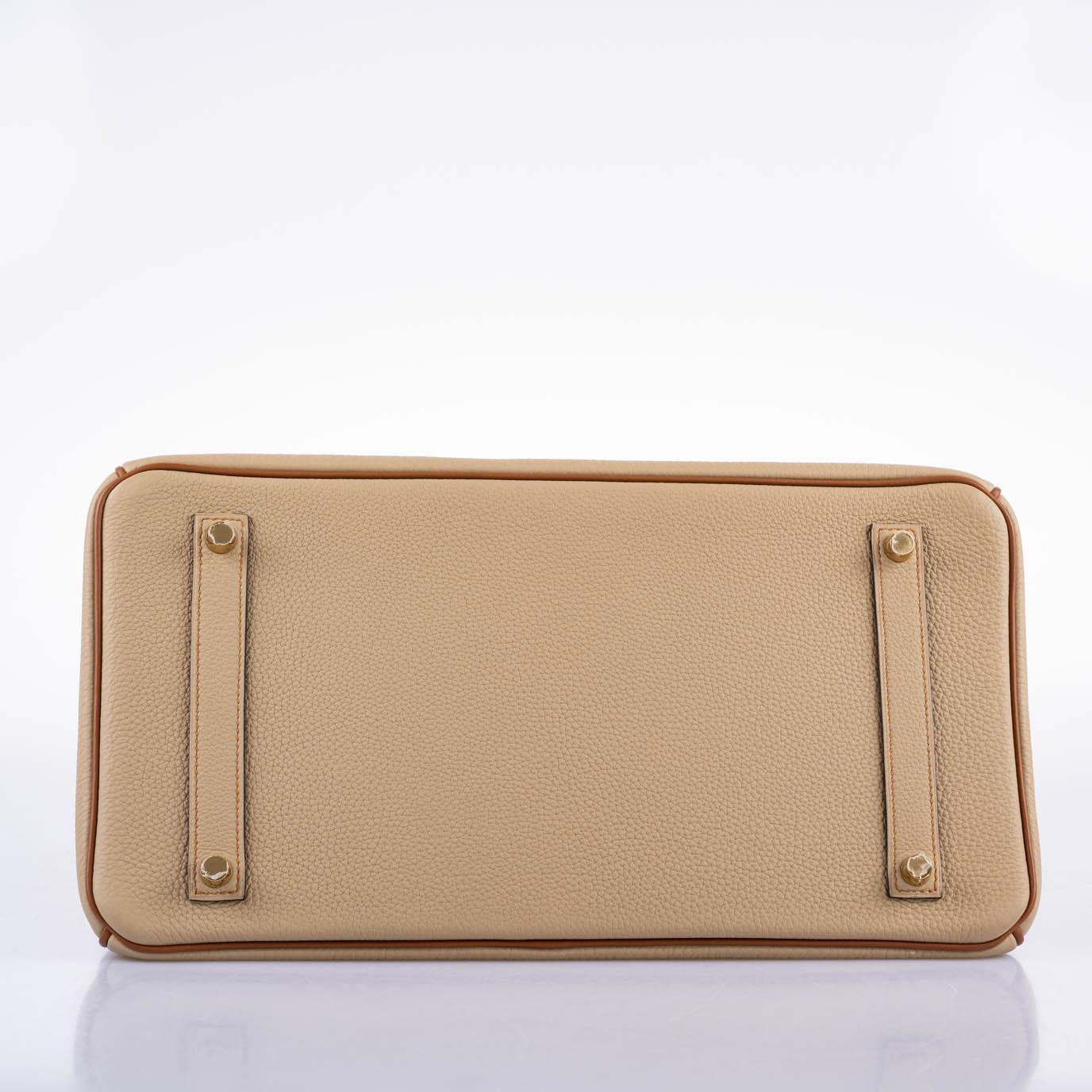 Hermès HSS Birkin 35 Trench & Gold Togo with Brushed Gold Hardware - 2017, A