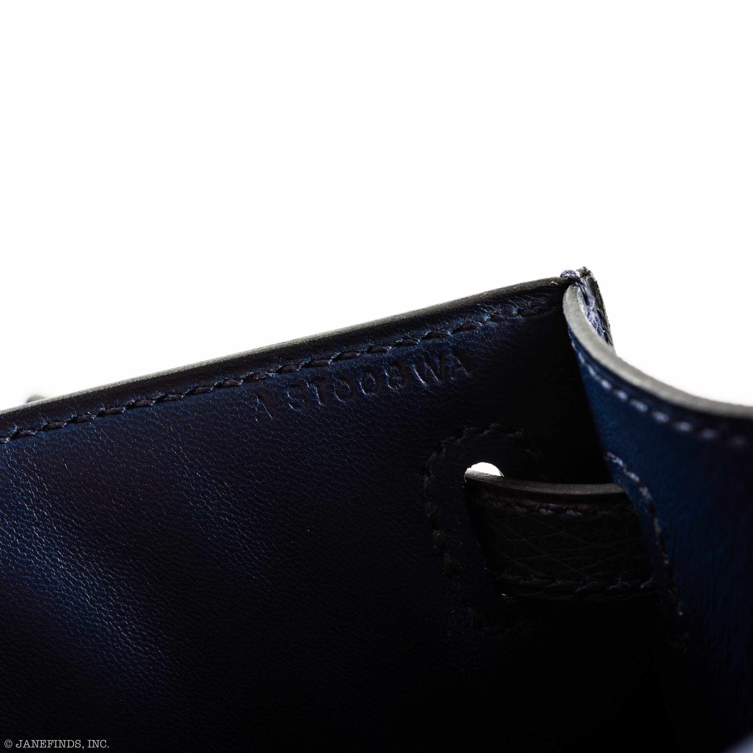 Hermès JPG Kelly Pochette Blue Iris Ostrich Gold Hardware