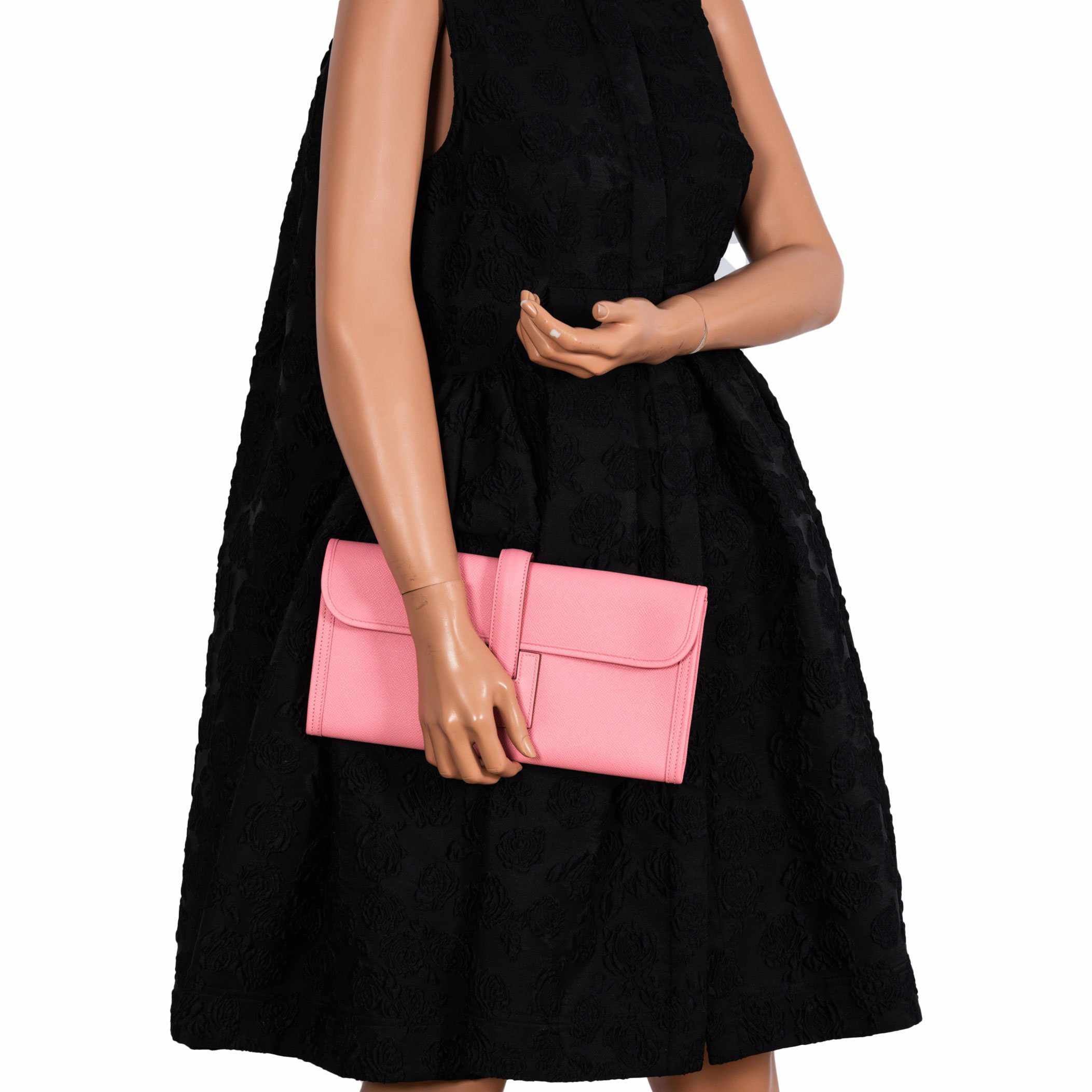 Hermès Jige 29 Clutch Rose Confetti Epsom
