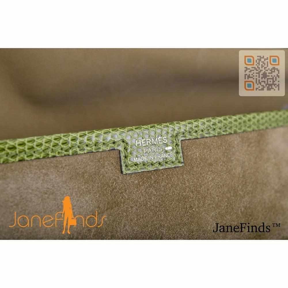 Hermès Jige 29 Lizard Clutch Suede