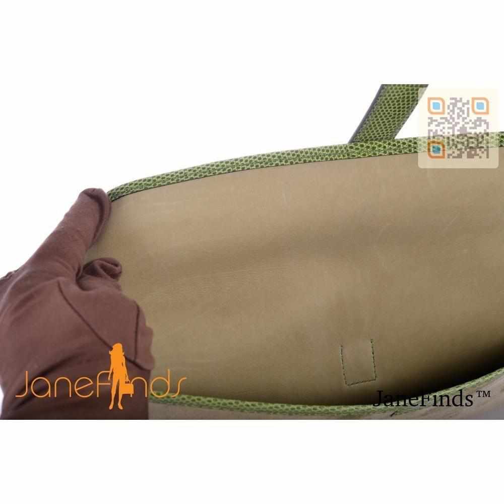 Hermès Jige 29 Lizard Clutch Suede