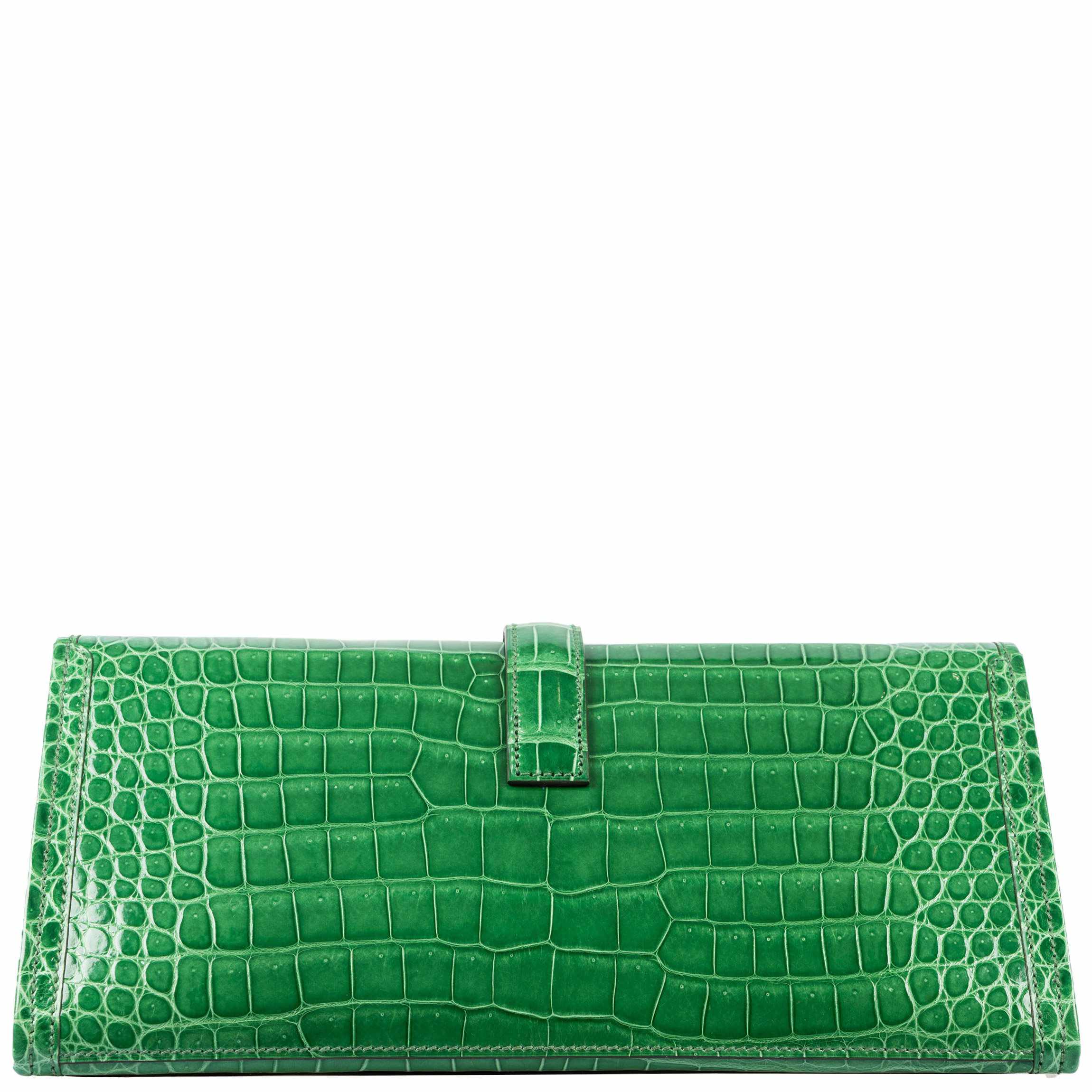Hermès Jige Elan 29 Cactus Porosus Crocodile