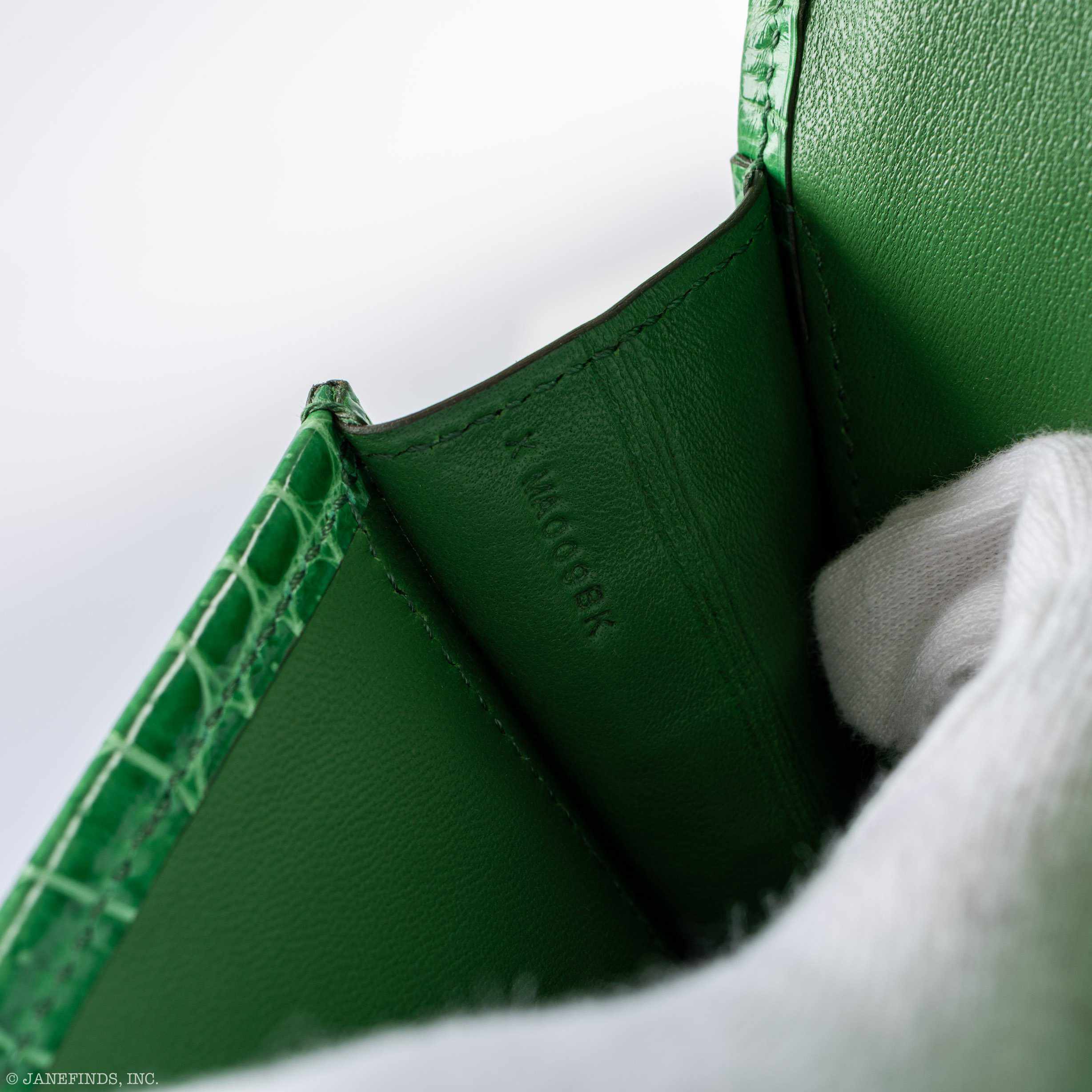 Hermès Jige Elan 29 Cactus Porosus Crocodile