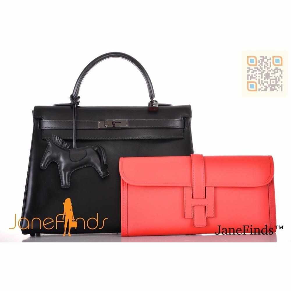 Hermès Jige Elan 29 Swift Red Vermillion Clutch