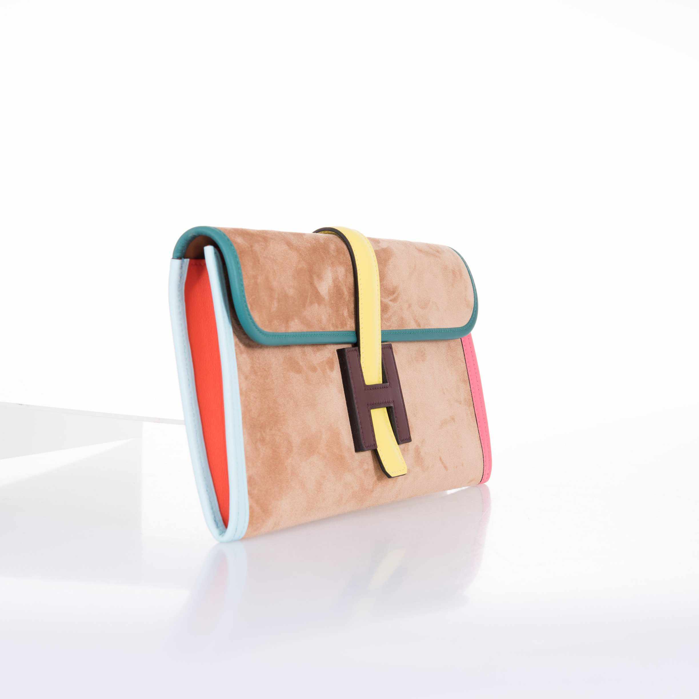 Hermès Jige Elan Clutch 29 Suede Limited Edition