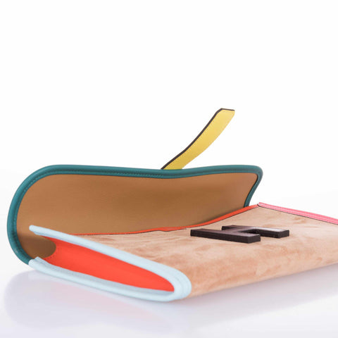 Hermès Jige Elan Clutch 29 Suede Limited Edition